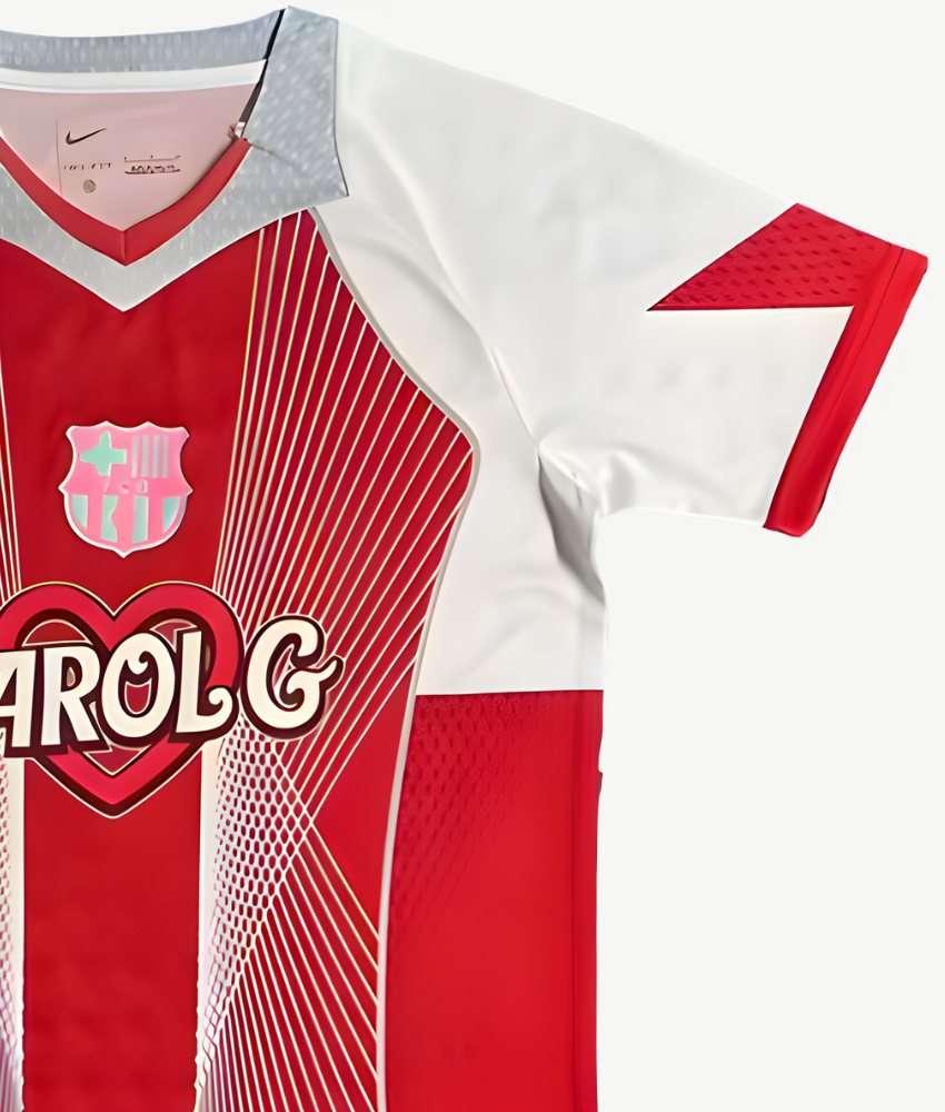2025/26 Barcelona Karol G Special Edition Red Shirt