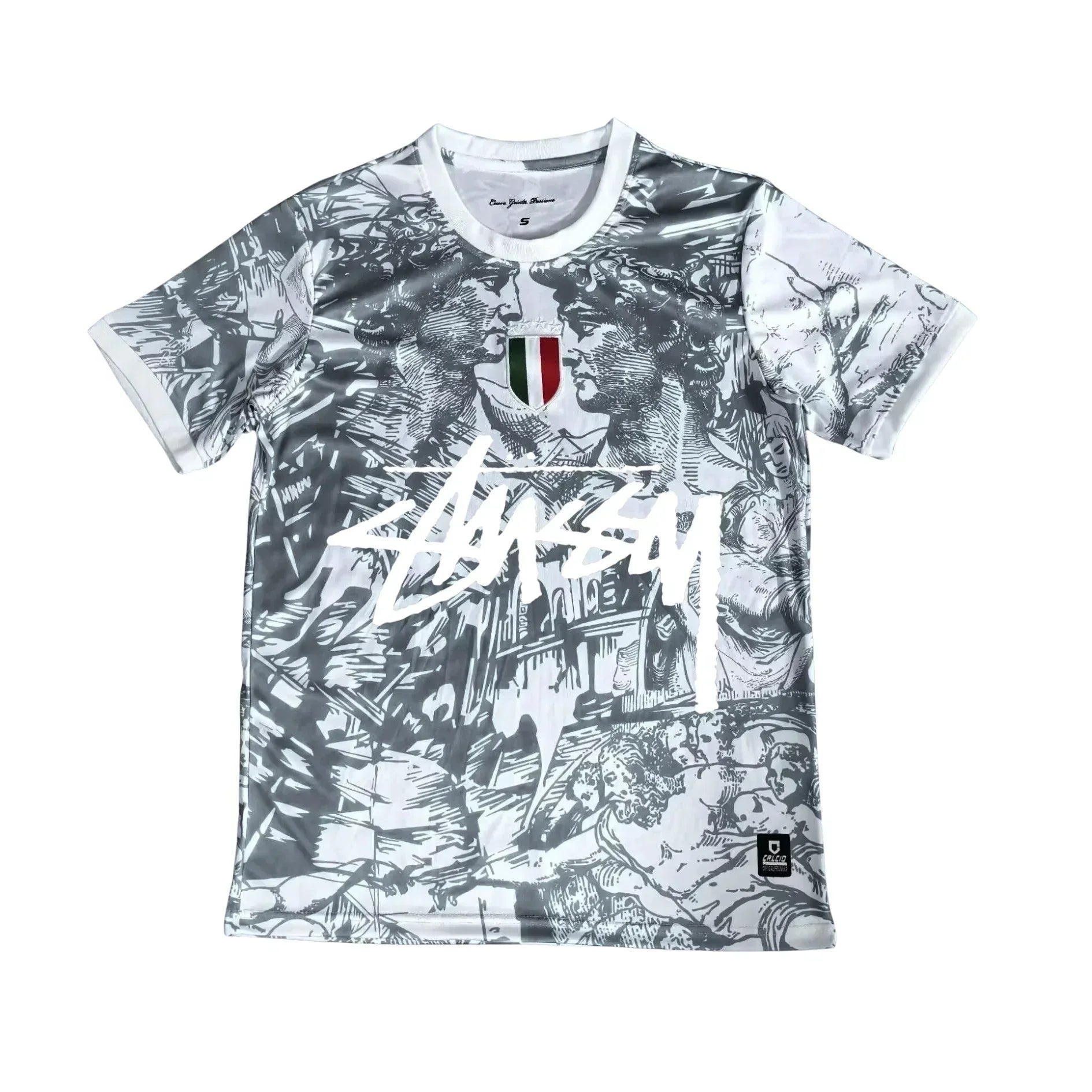 2025/26 Italy x Stussy Shirt - Grey Roman Special Special Edition