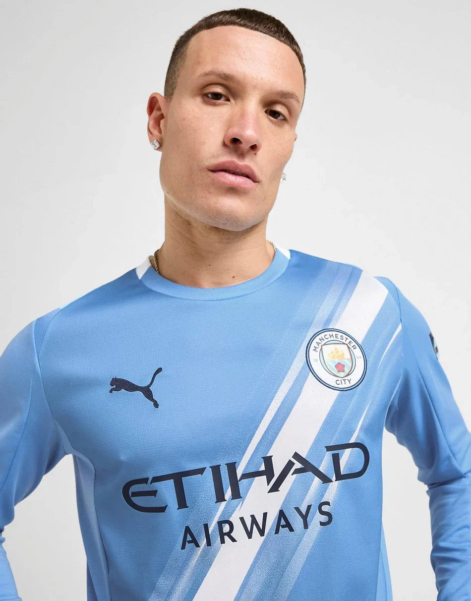 2025/26 Manchester City Long Sleeve Home Shirt