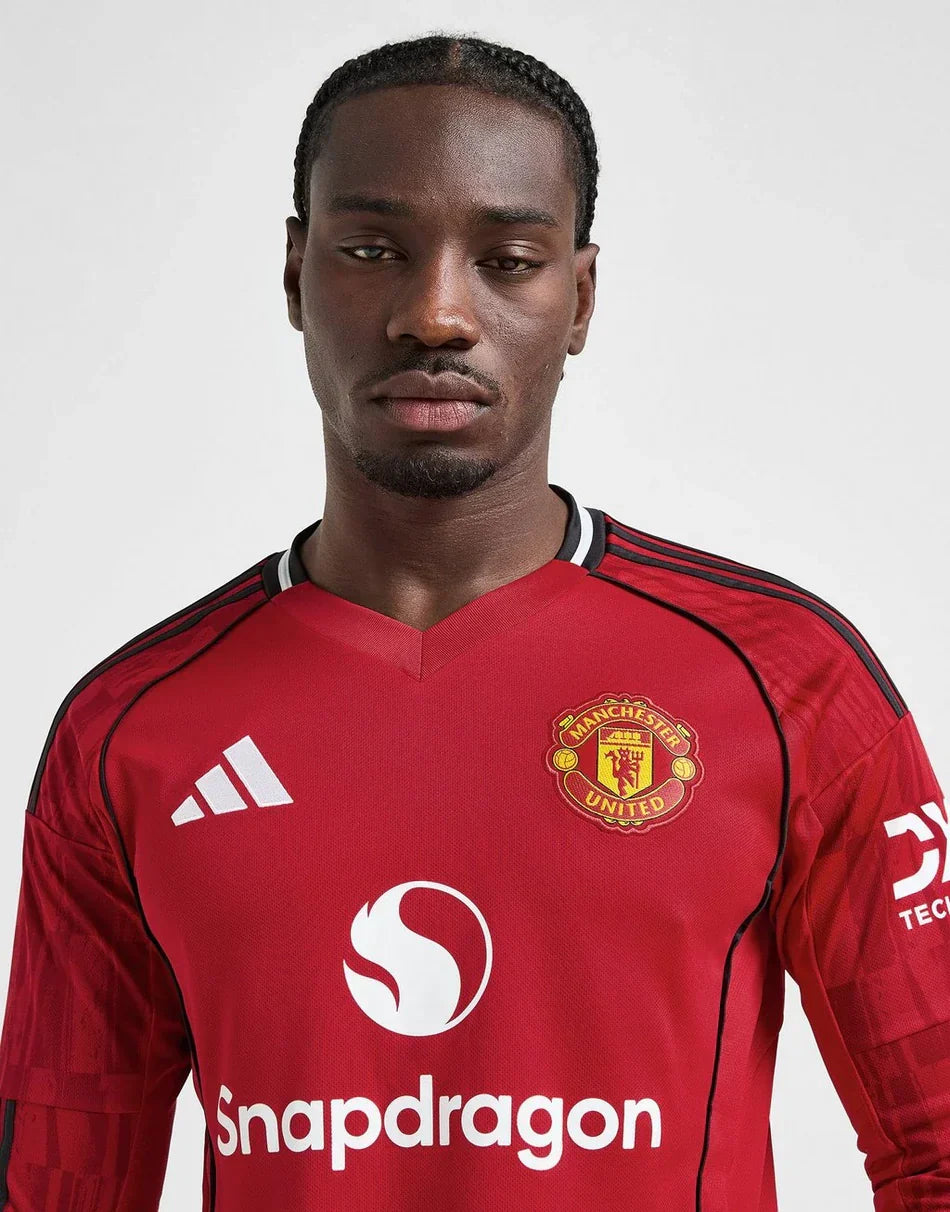 2025/26 Manchester United Long Sleeve Home Shirt