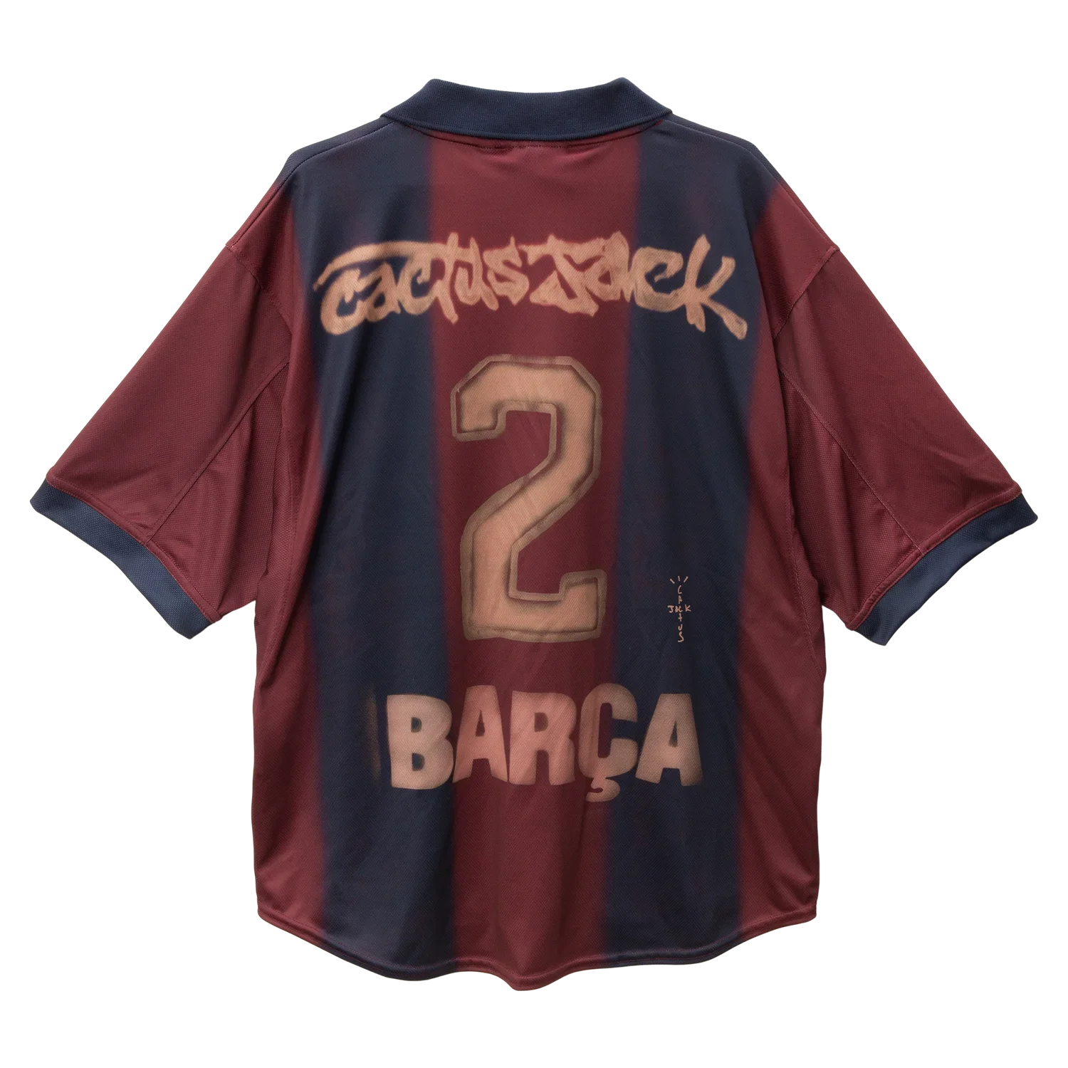 2001/02 FC Barcelona x Travis Scott Retro Home Shirt - Limited Edition