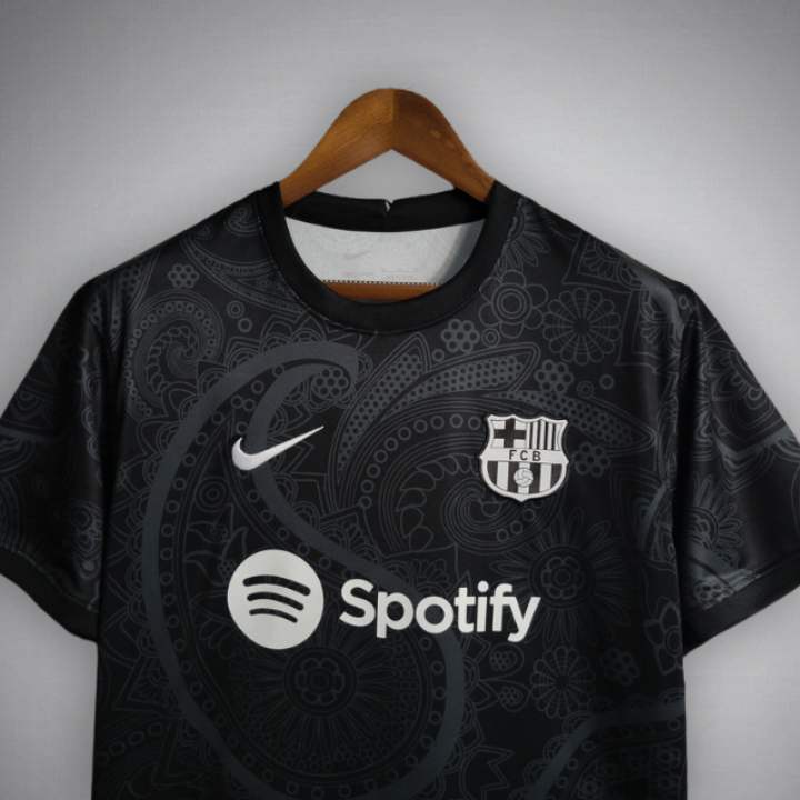 2024/25 Noir Fleur Barcelona Shirt (Black Rose)