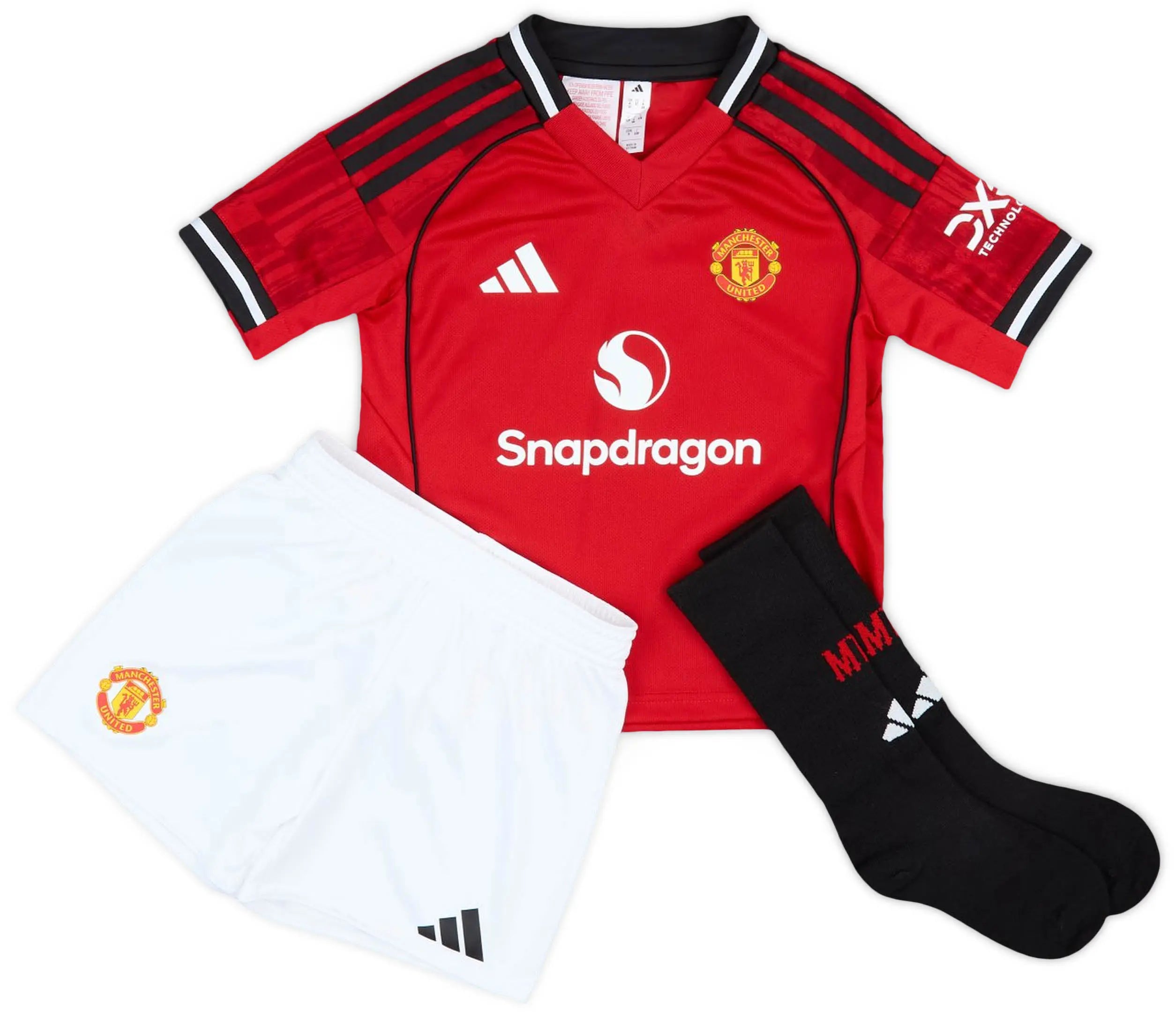 2025-26 Manchester United Home Kids Football Kit