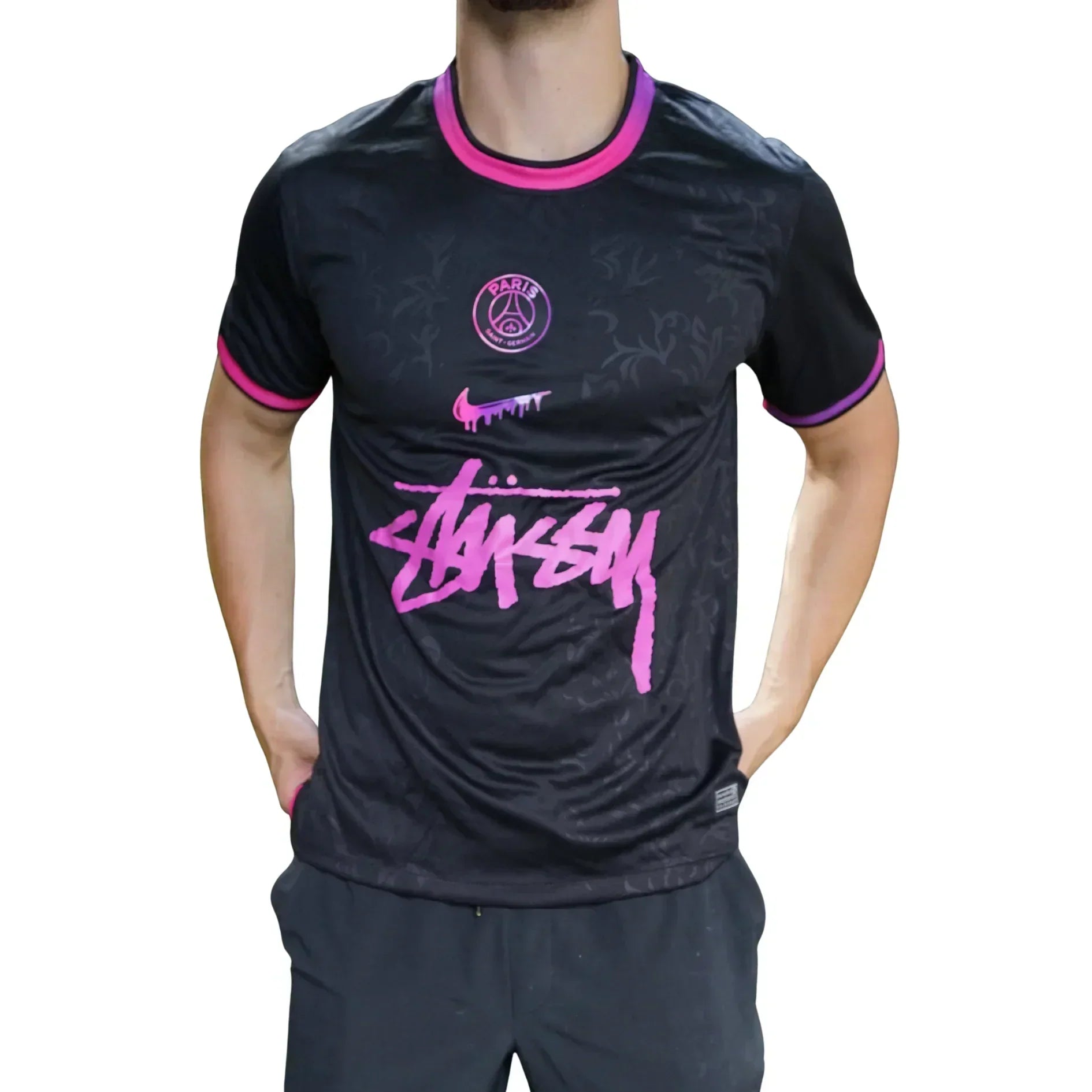 Stussy PSG Paris Noir Shirt