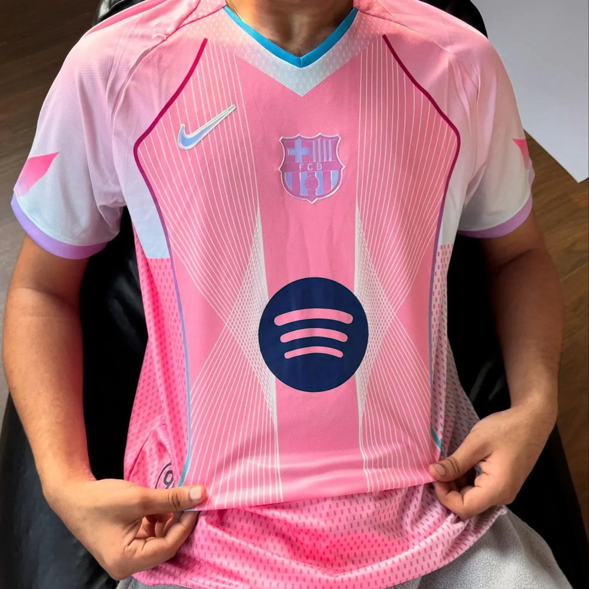 2025/26 FC Barcelona Total 90 Pink Shirt