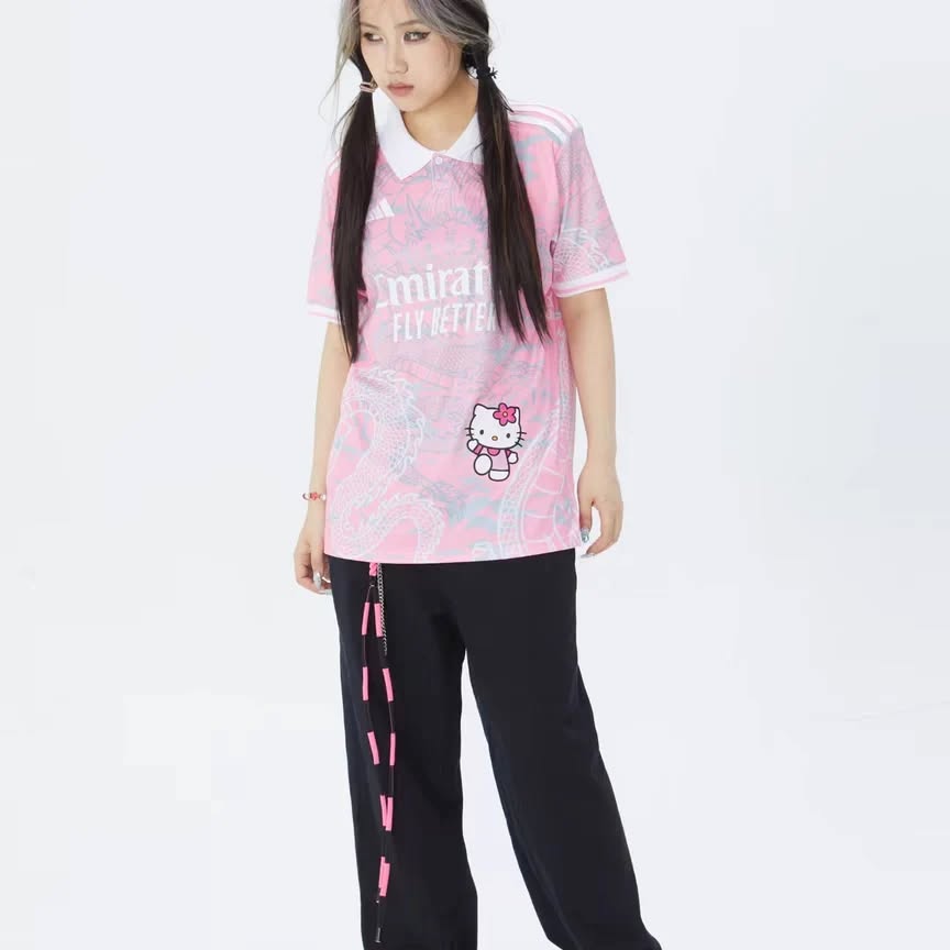 Real Madrid x Hello Kitty Pink Shirt