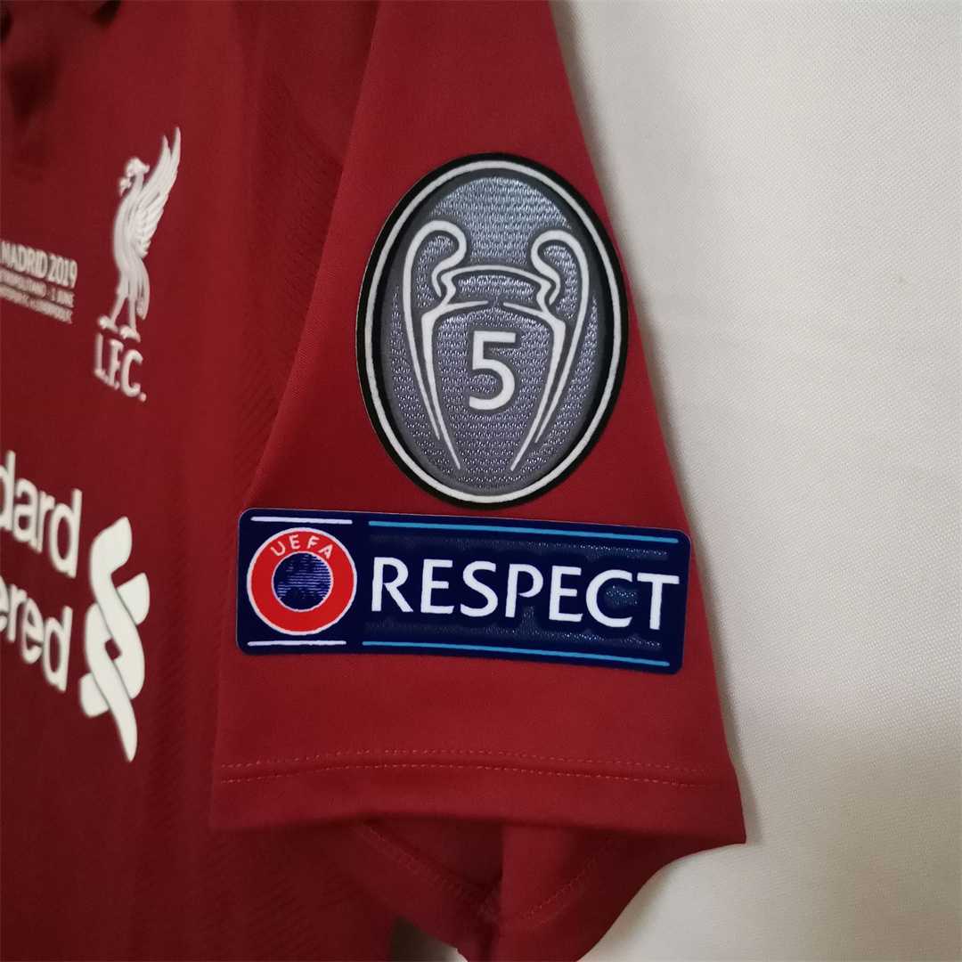 2018/2019 Liverpool Home Retro Shirt Ucl Final