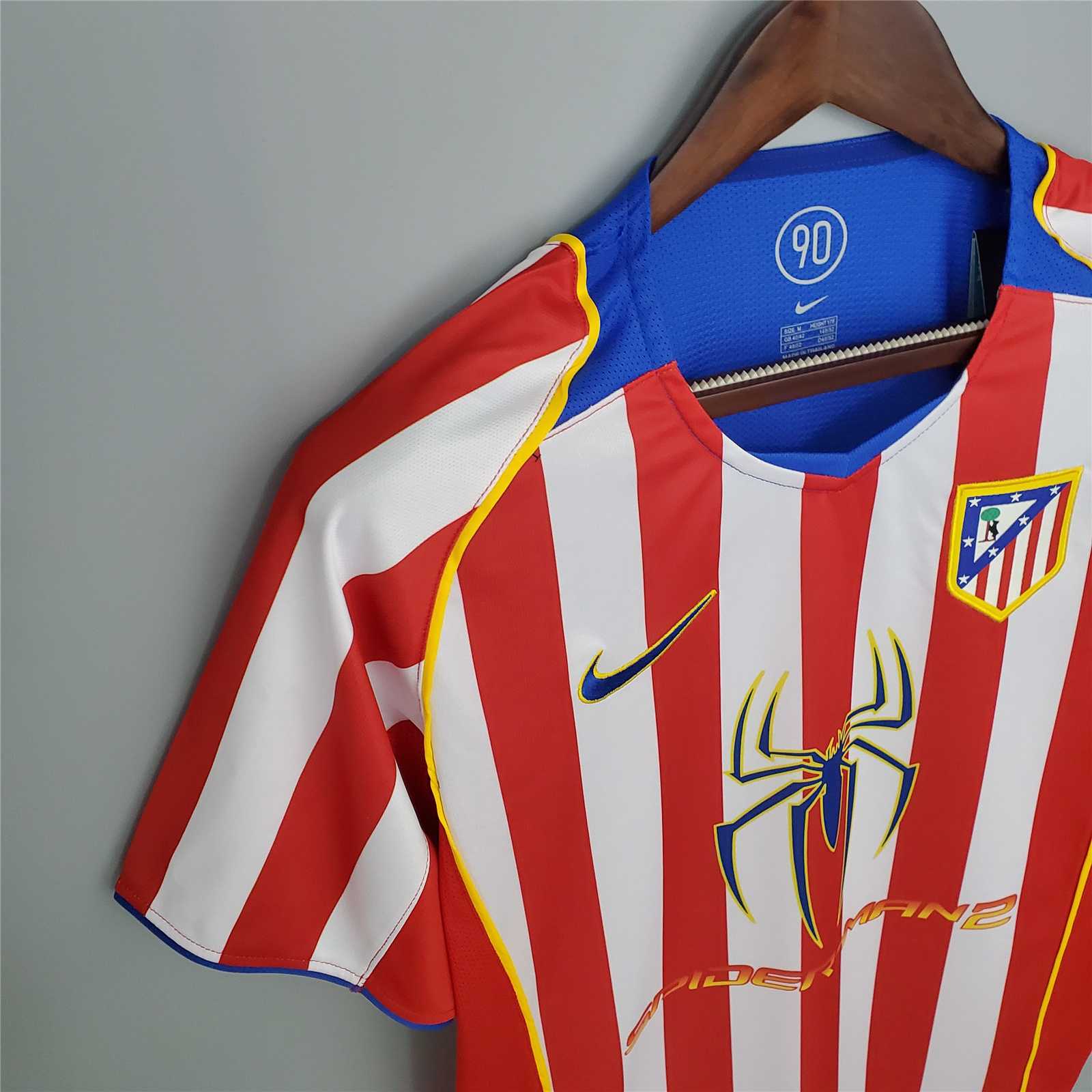 2004/2005 Spiderman Atletico Madrid Home Retro Shirt