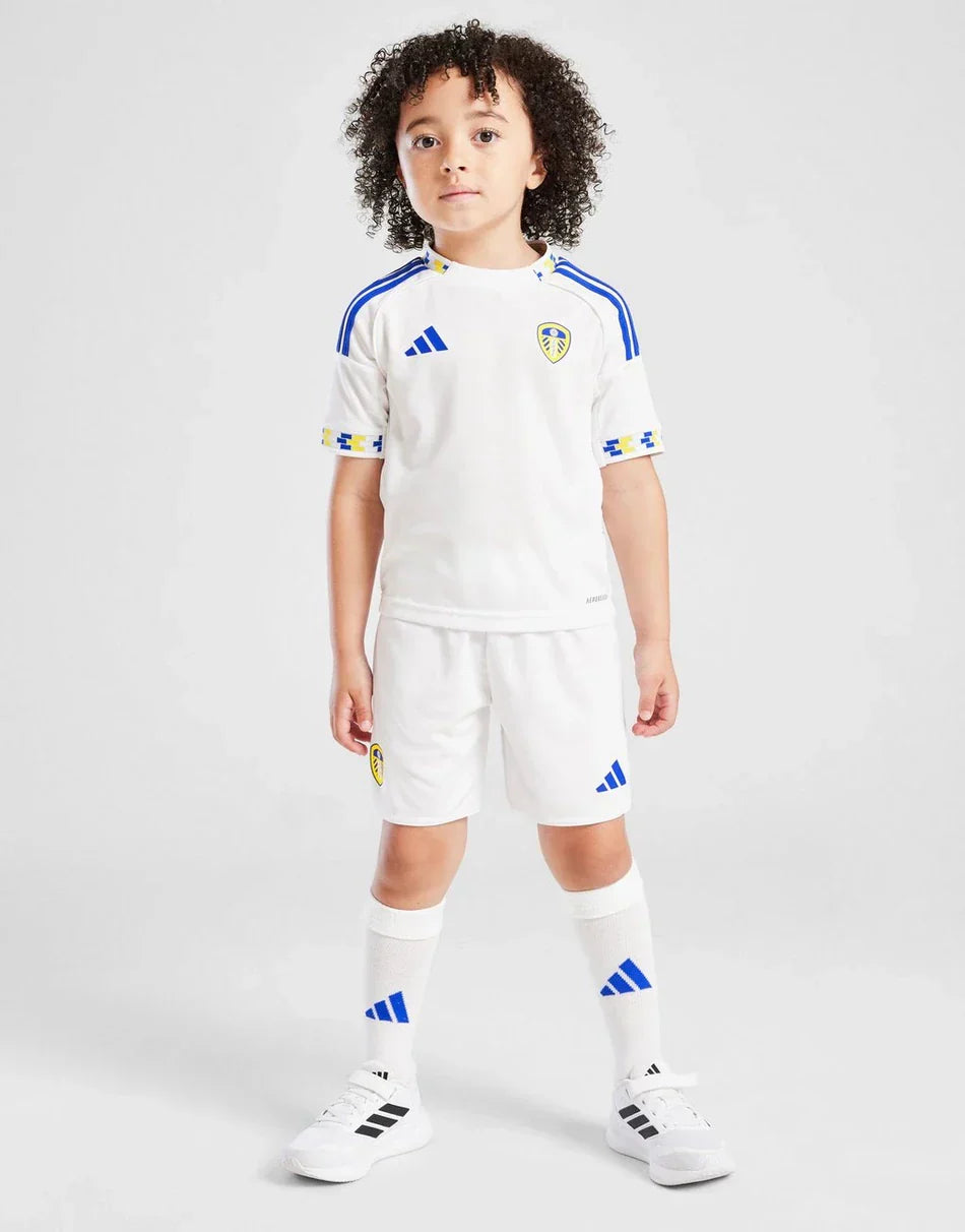 2025-26 Leeds United Home Kids Football Kit