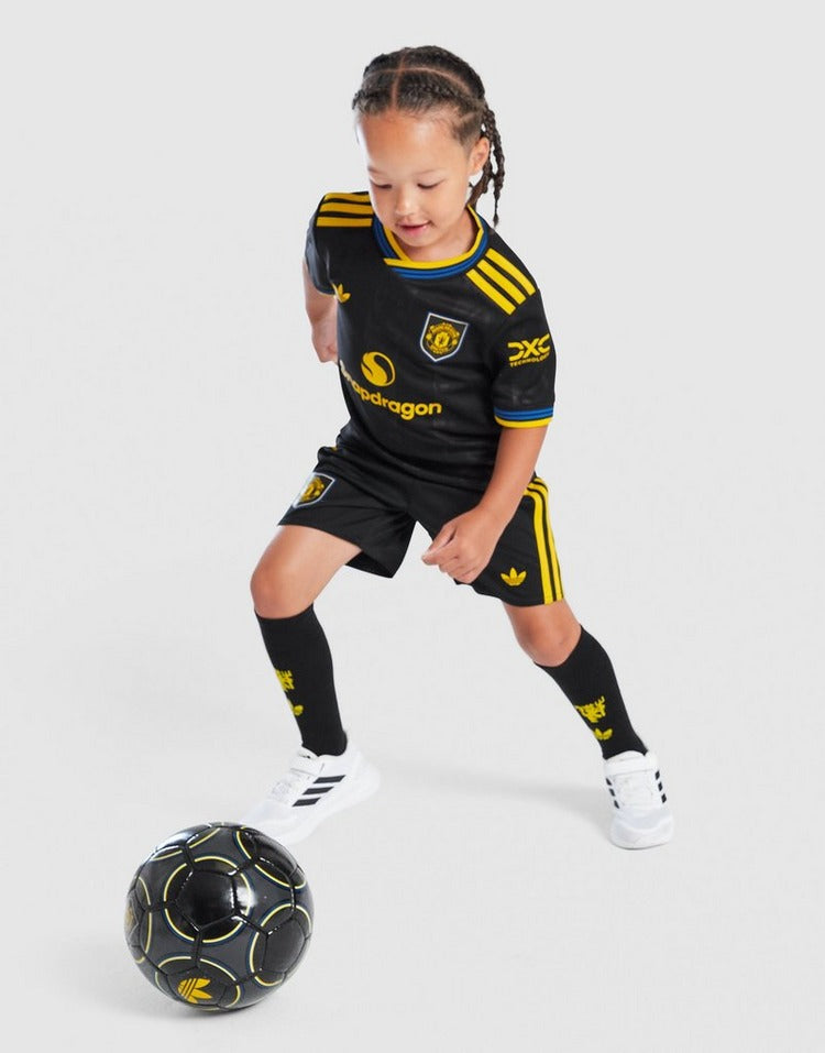 2025-26 Manchester United Third Kids Football Kit