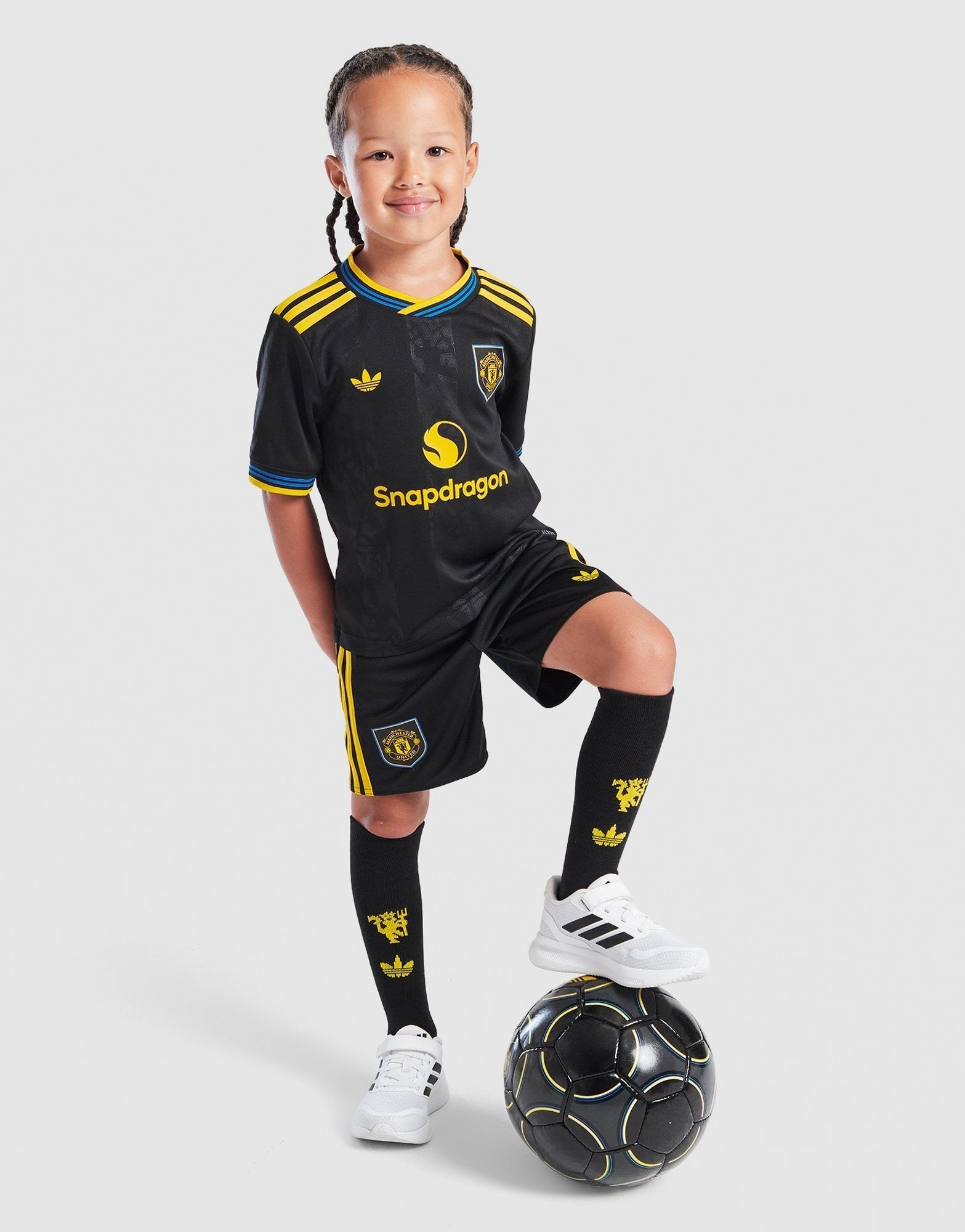 2025-26 Manchester United Third Kids Football Kit