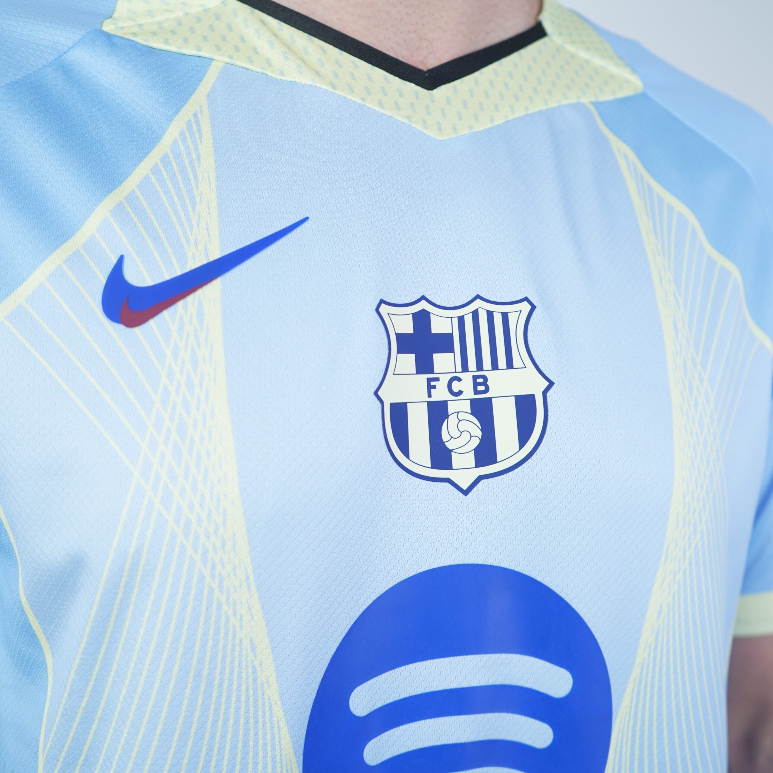 2025/26 FC Barcelona Calm Sea Shirt - Player Version