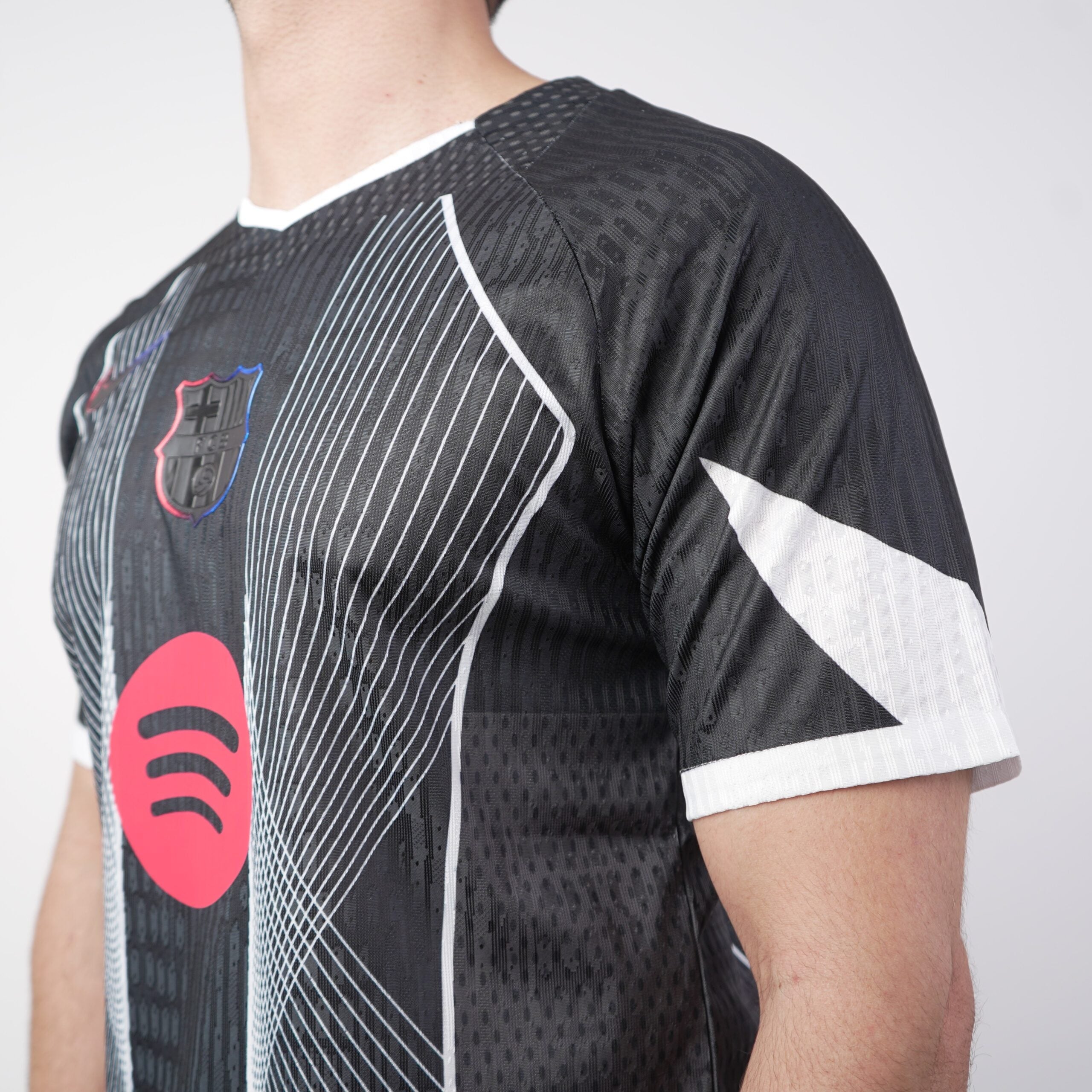 2025/26 FC Barcelona Black Darkness Shirt - Player Version