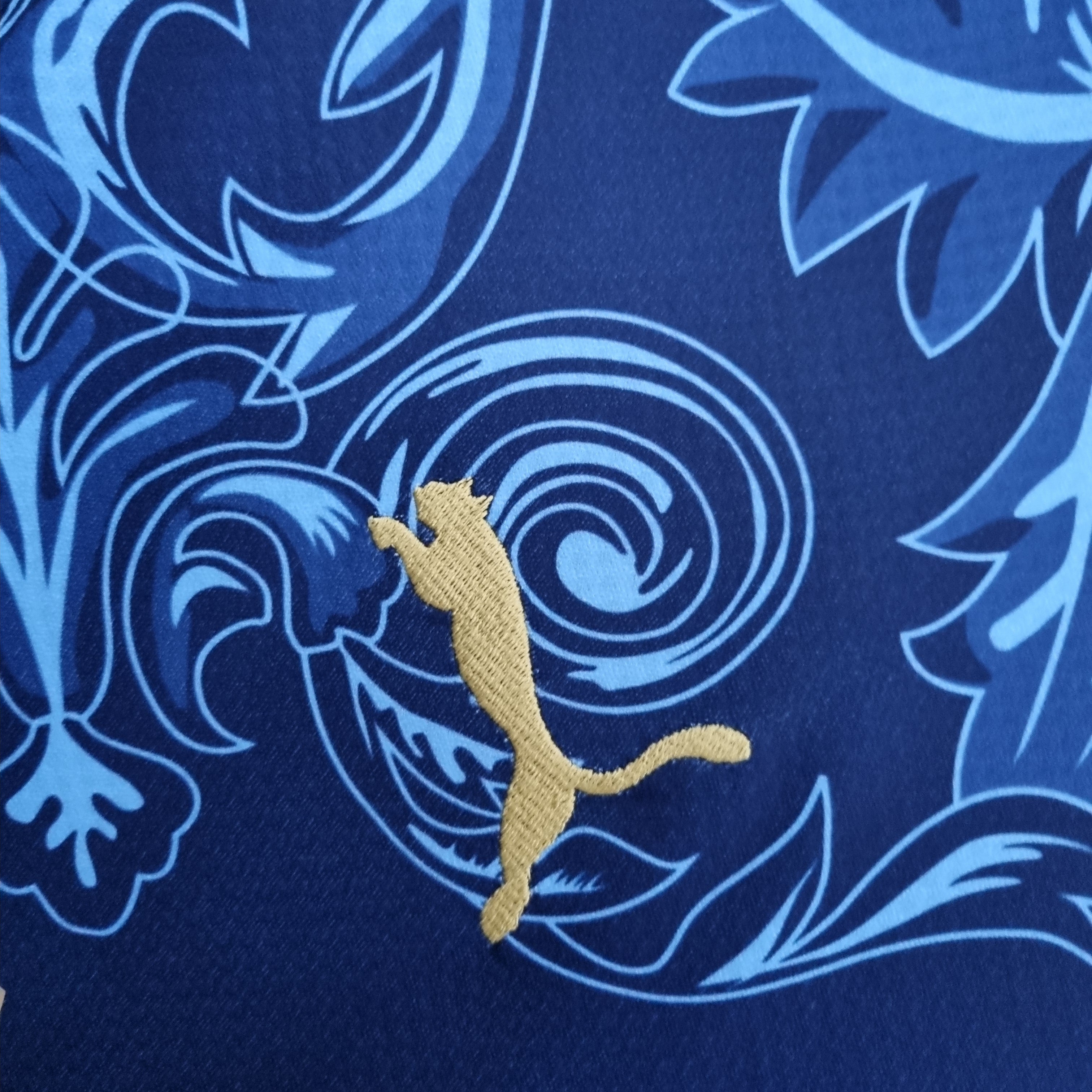 Italy Versace Shirt - Blue Aqua Edition