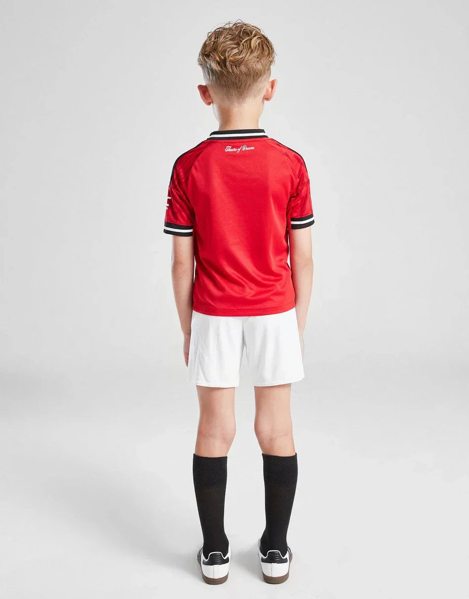 2025-26 Manchester United Home Kids Football Kit