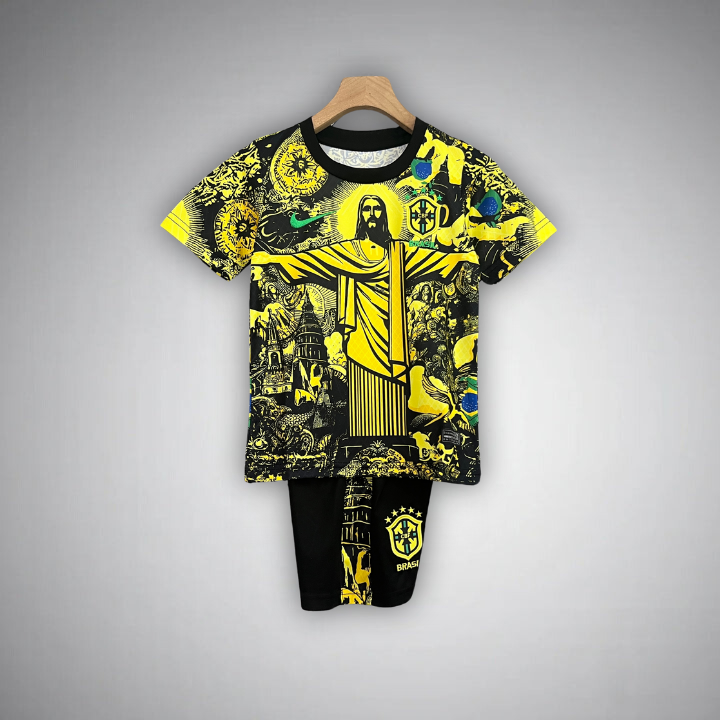 Brazil Jesus Kids Yellow Shirt