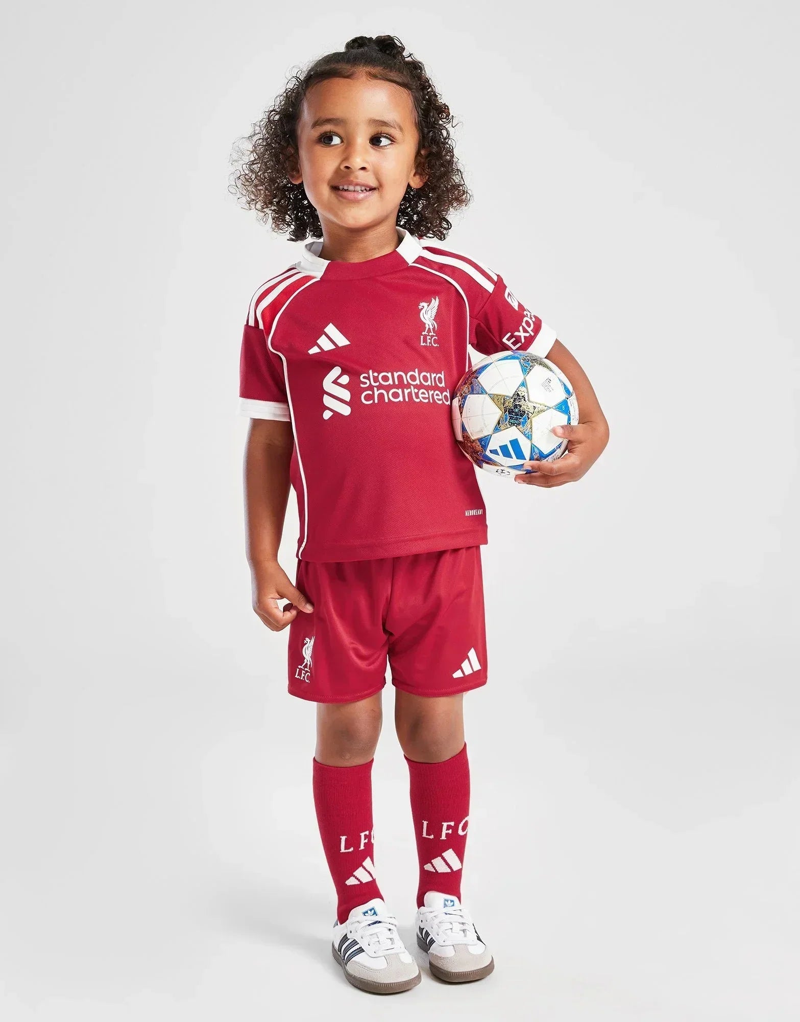 25-2026 Liverpool Home Kids Football Kit