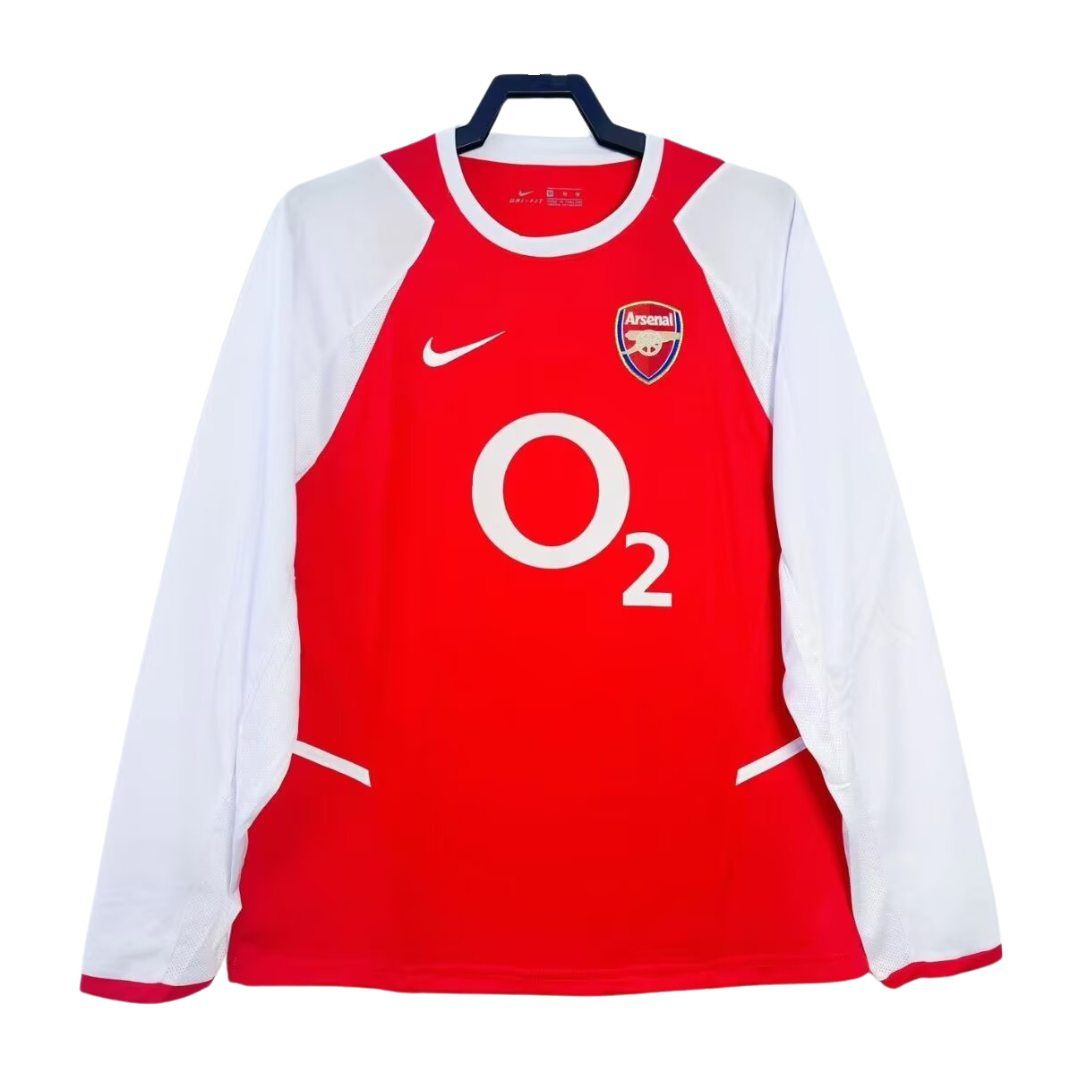 Arsenal Long Sleeve Home Shirt - 2002/03