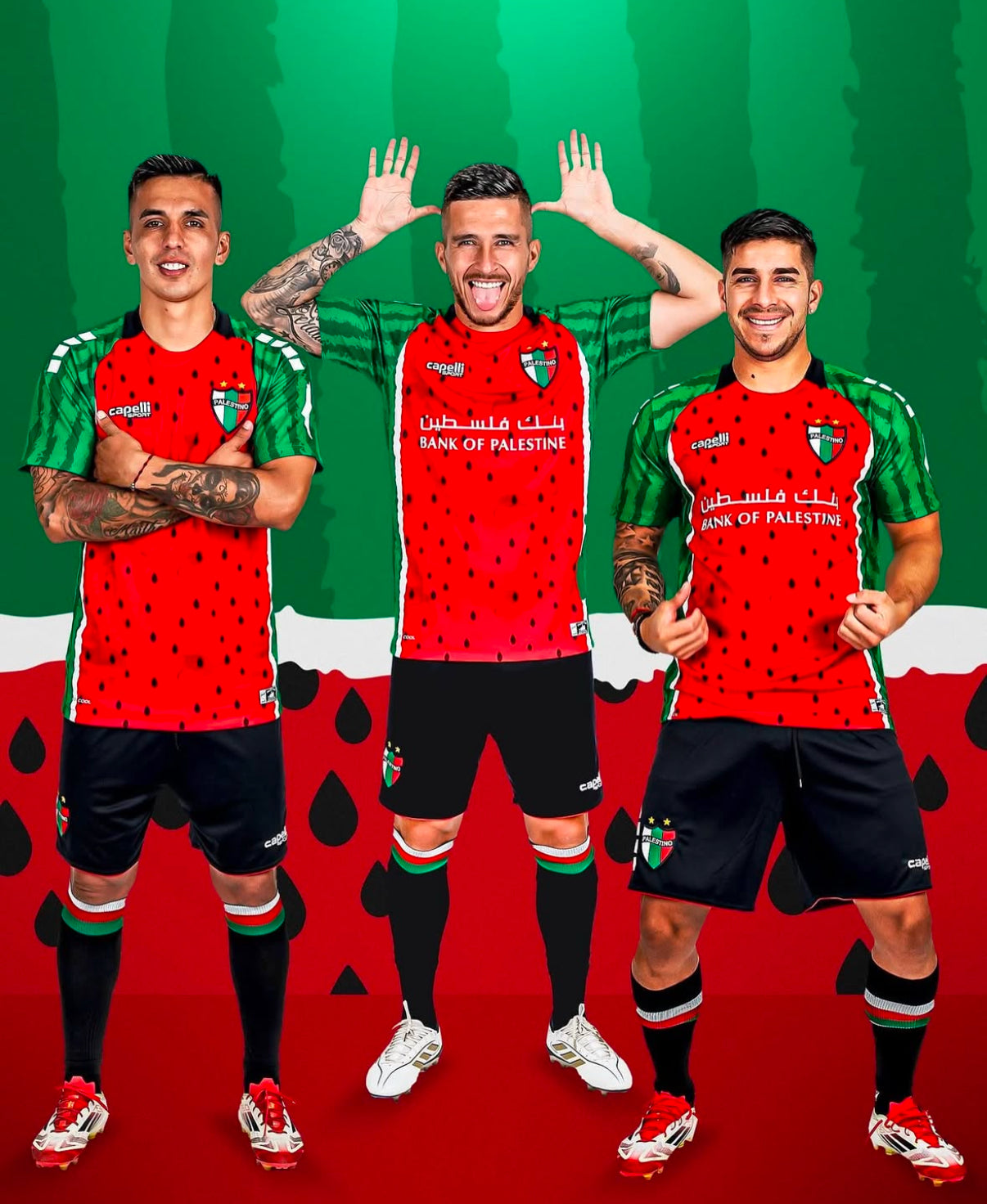 Palestino Watermelon Shirt - Palestine 2025/26
