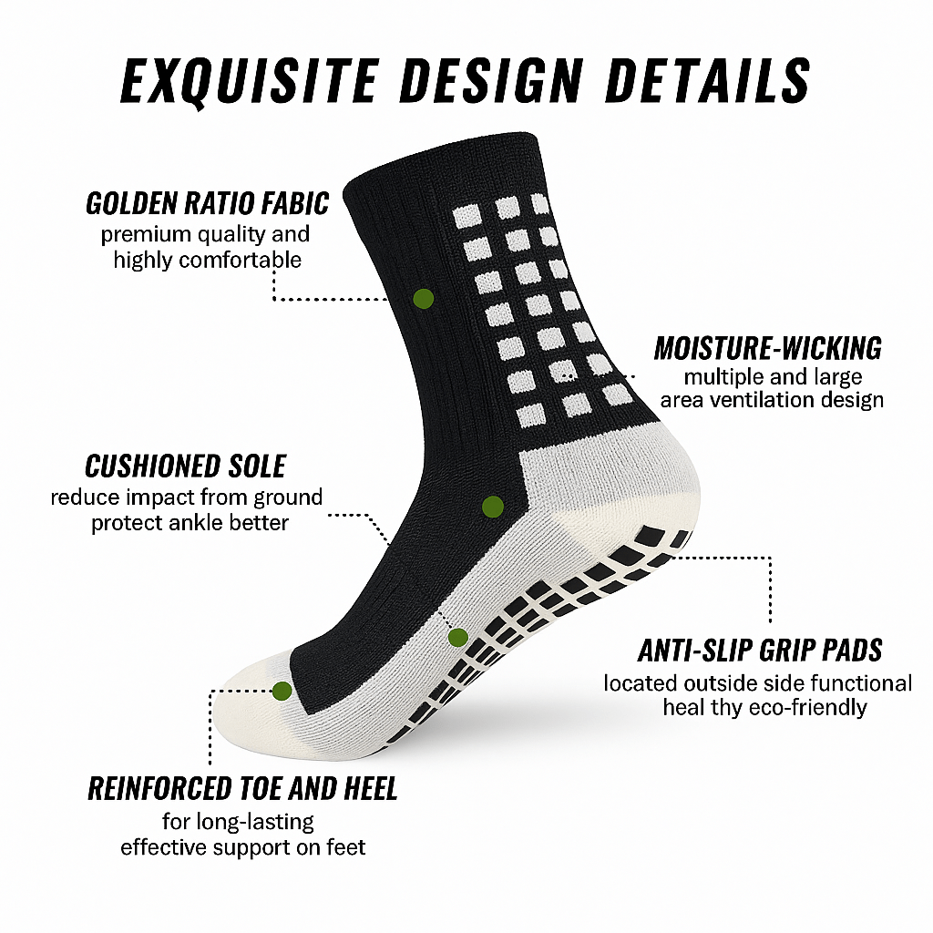 Non-Slip Sports Socks for Young Athletes
