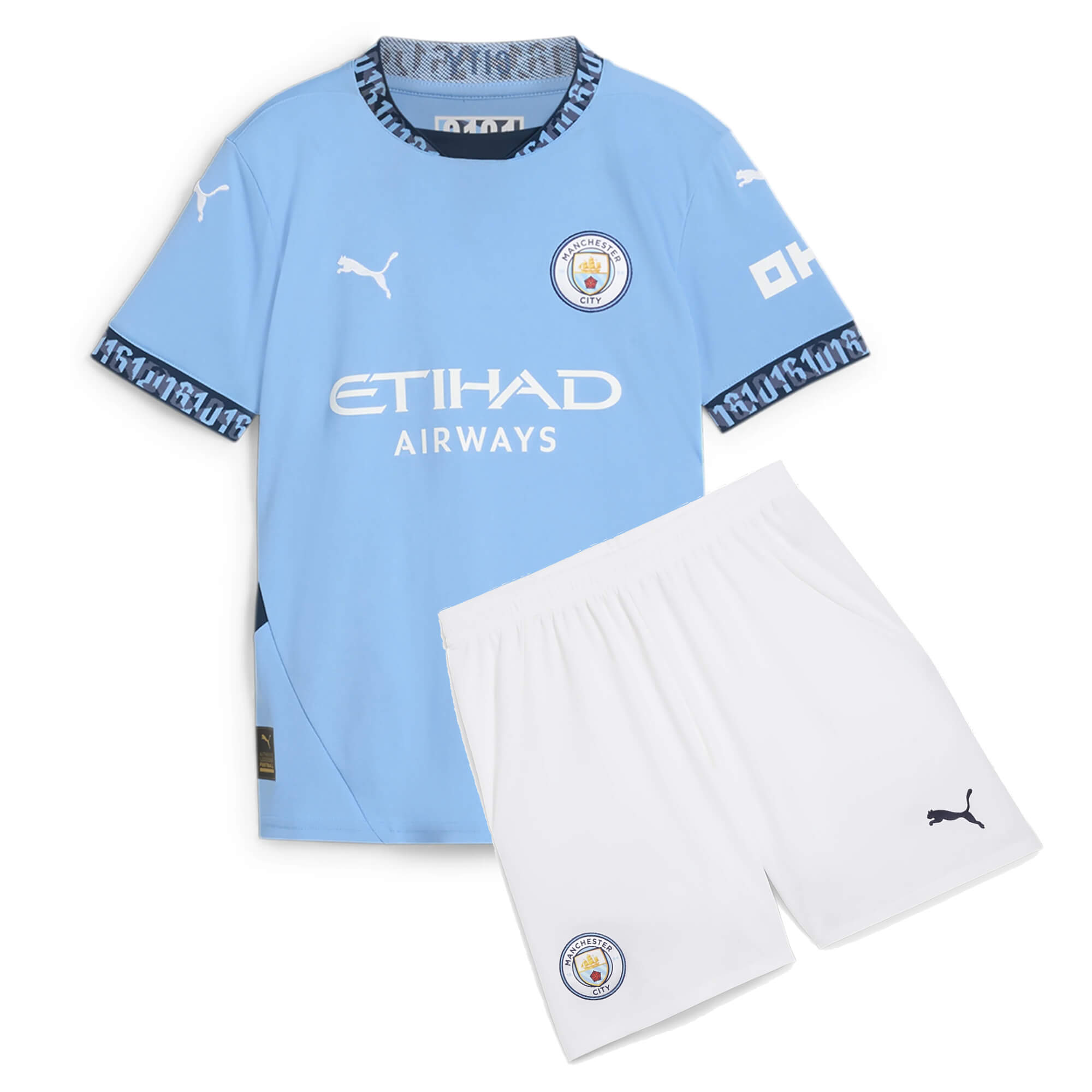 Manchester City Home Kids Football Kit 2024/25
