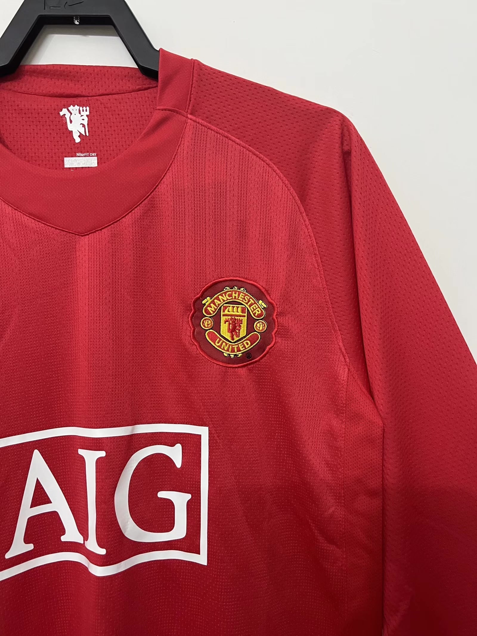 Manchester United Long Sleeve Home Shirt - 2007/08