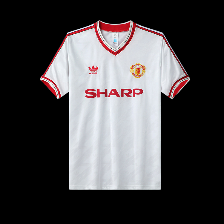 1986-1988 Manchester United Retro Away Shirt - White