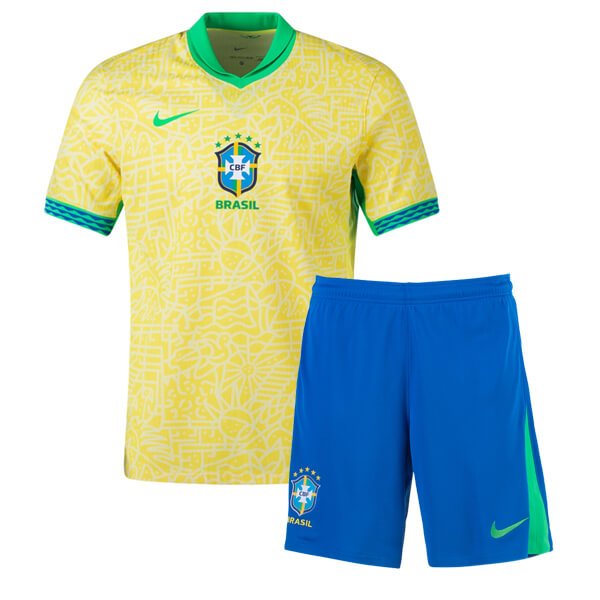 Brazil Home Kids Football Kit 2024/2025