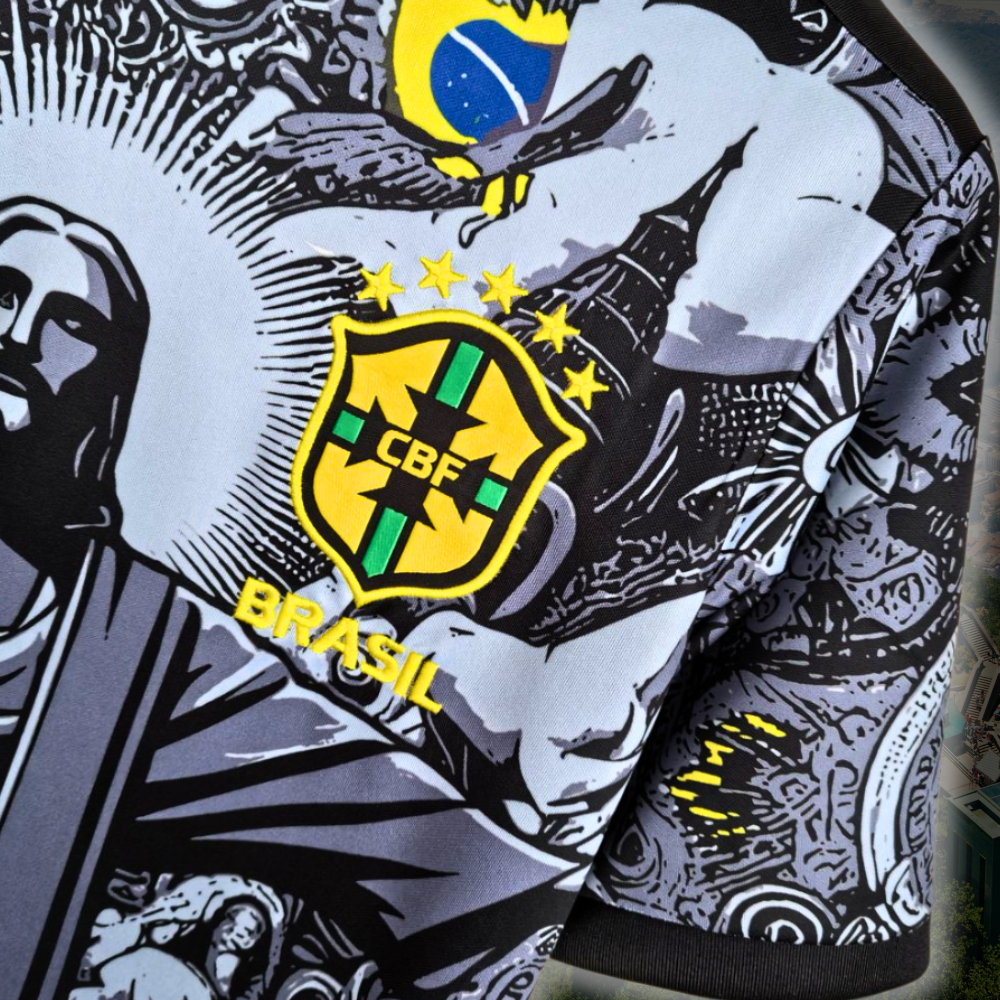 Brazil Jesus Shirt - 2024/25 Black Special Edition