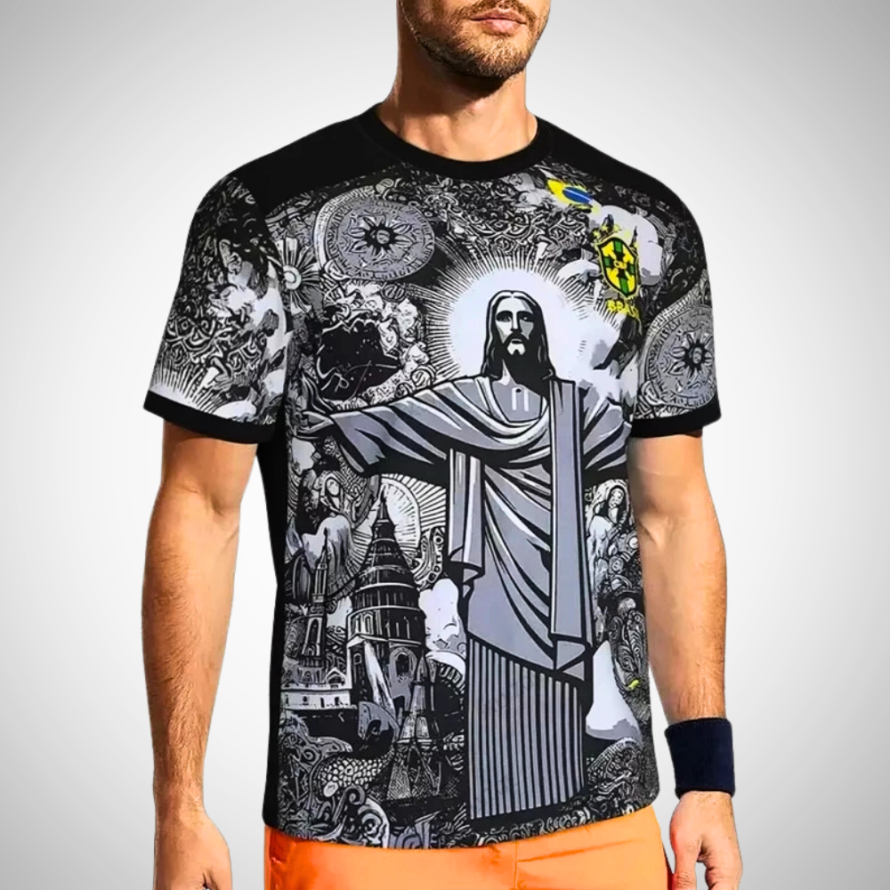 Brazil Jesus Shirt - 2024/25 Black Special Edition