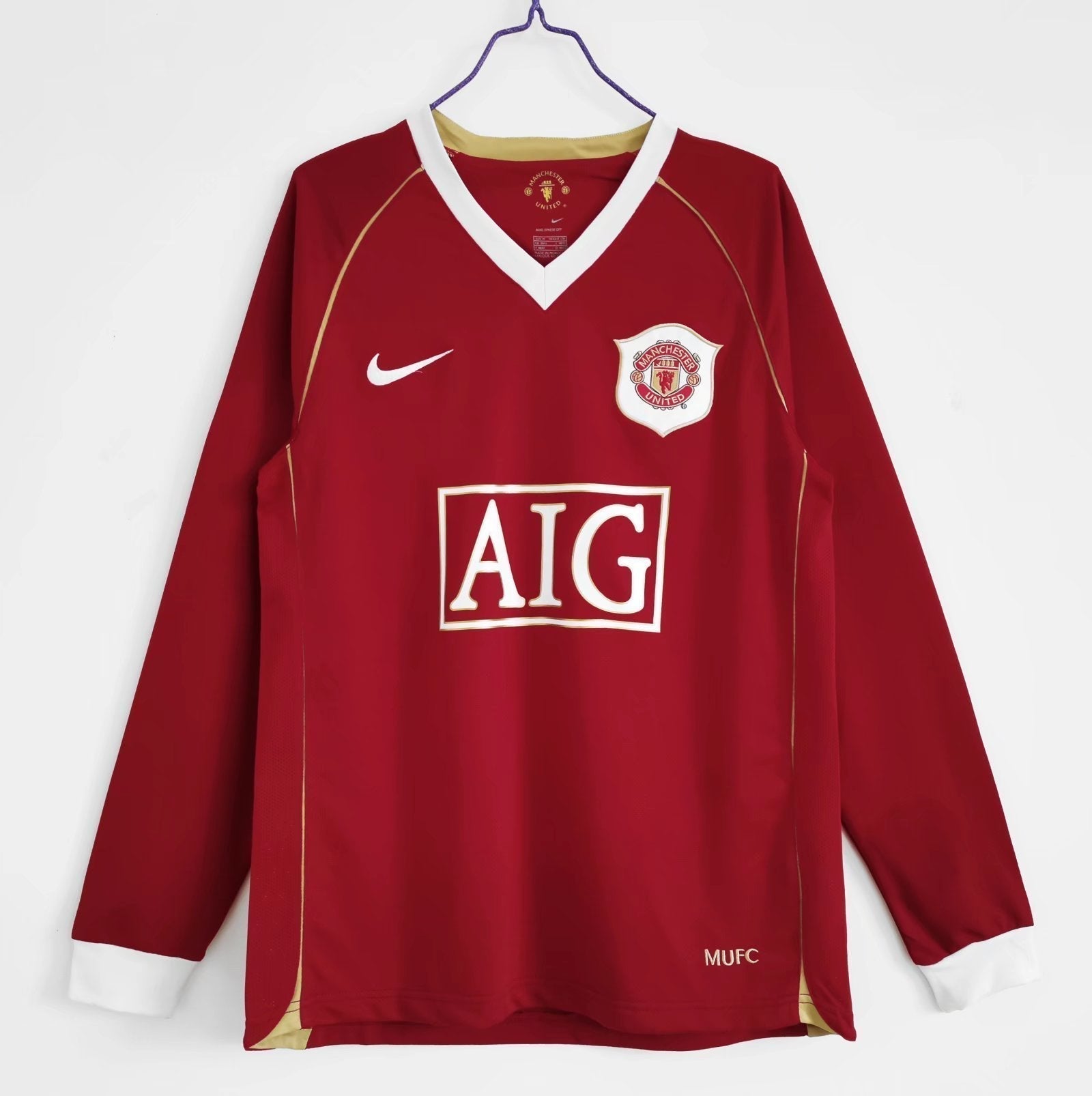 Manchester United Retro Shirt 2006/2007 - Long Sleeve Home