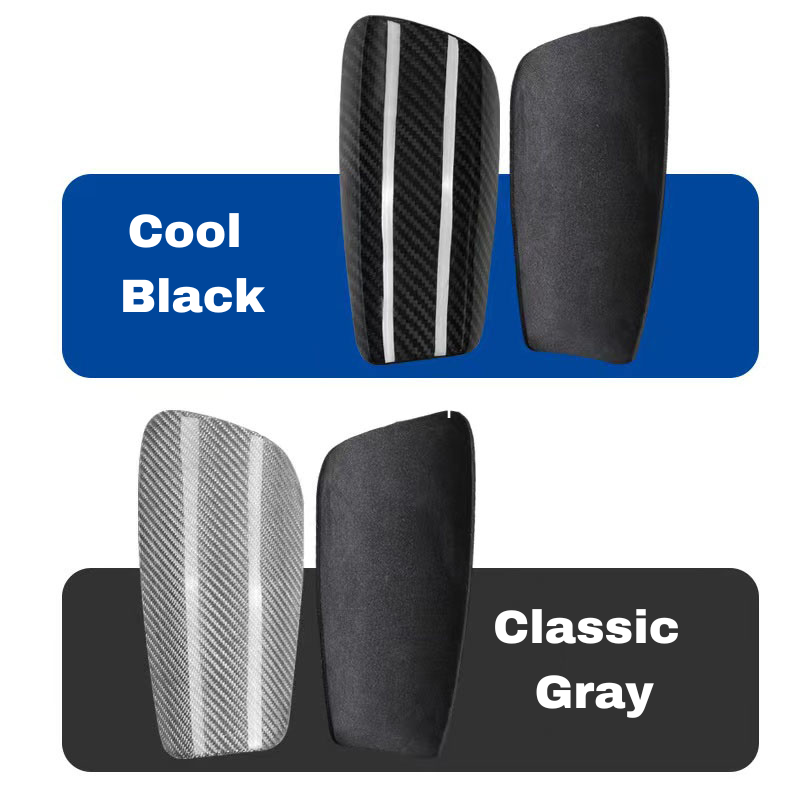 Kids' Ultra-Lightweight Carbon Fiber Shin Guards for Soccer