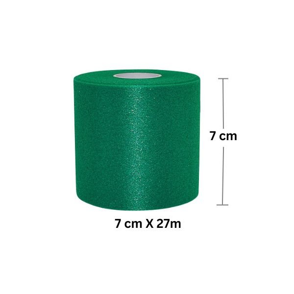 Dark Green Pre-Wrap Headband – Versatile Performance (4 Rolls)