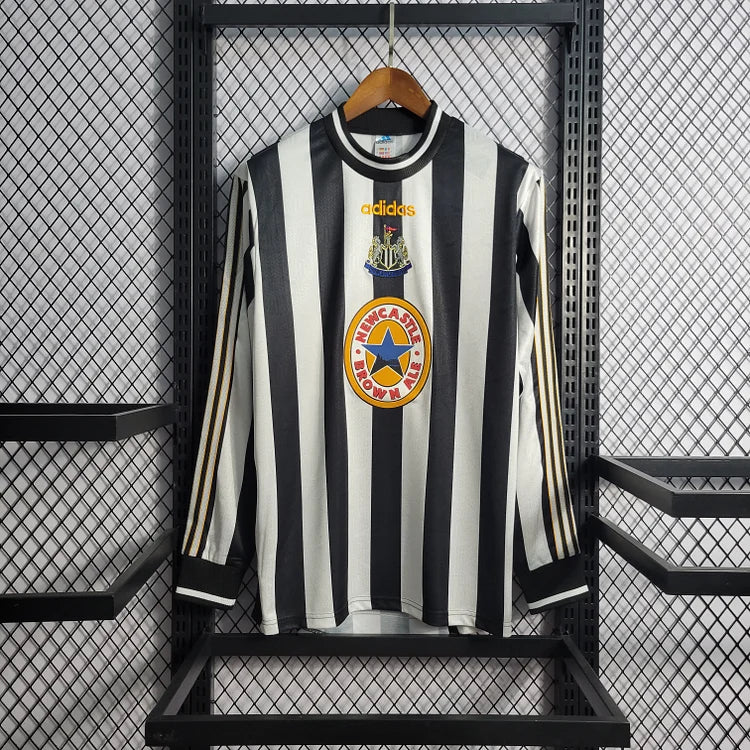 1995-1997 Newcastle United Retro Long Sleeve Home Shirt