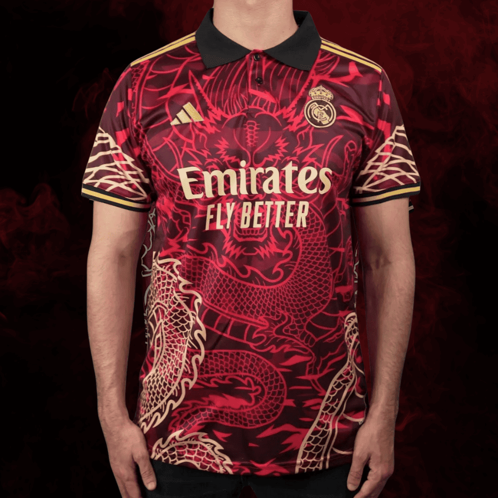 Real Madrid Dragon Shirt - Red Dragon De Fuego (Red Dragon)