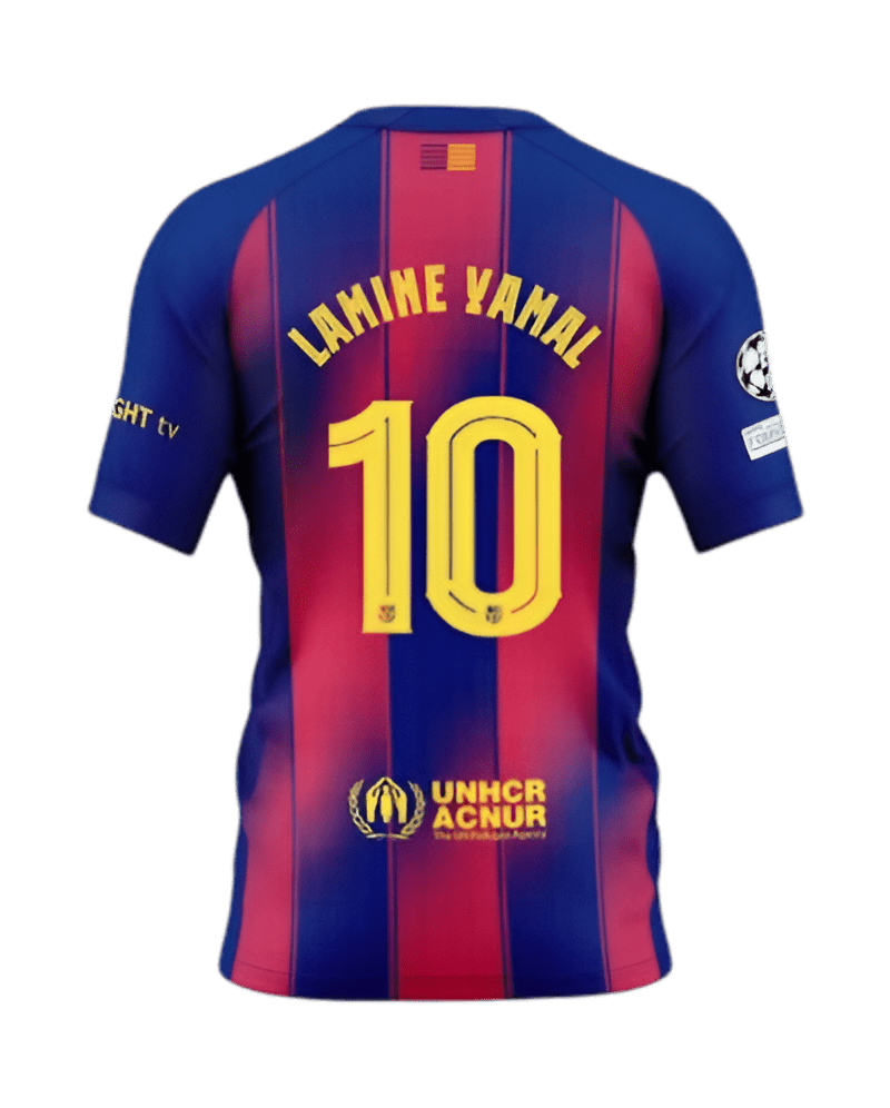 Lamine Yamal Barcelona Number 10 Shirt - 2025-26 Edition