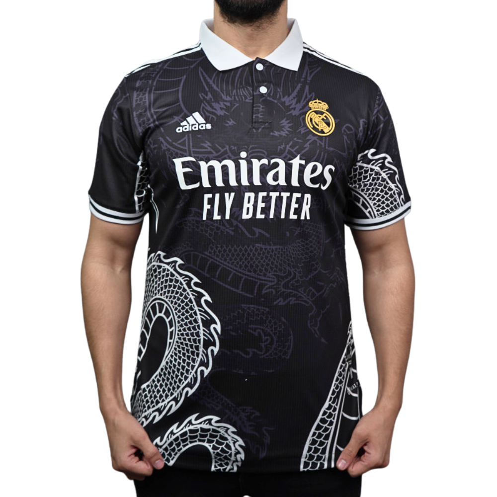 Real Madrid Dragon Shirt Black