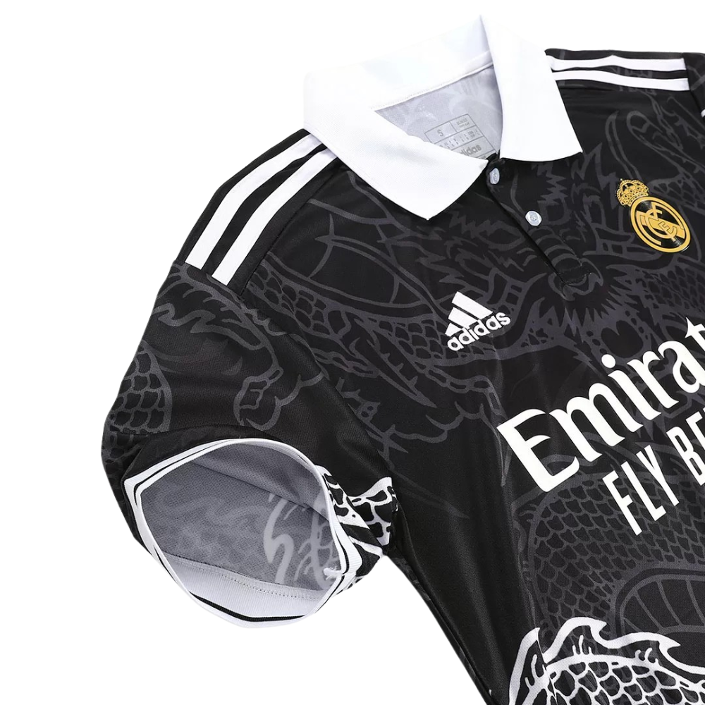 Real Madrid Dragon Shirt Black