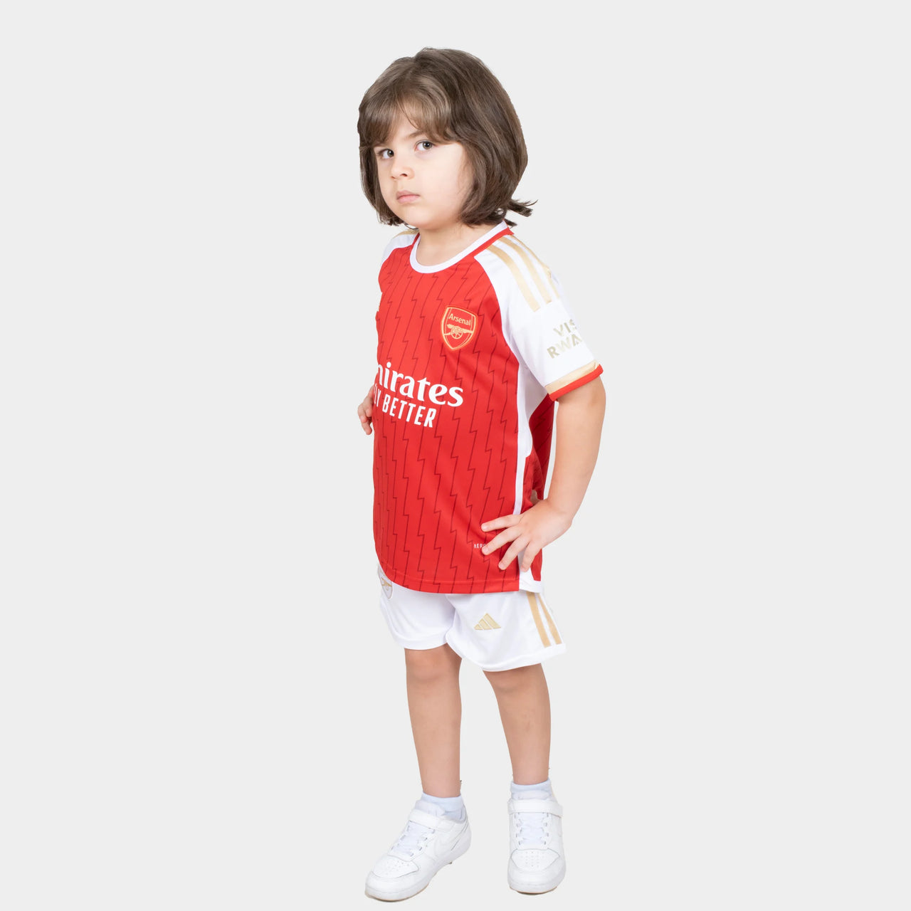 Arsenal Kids Football Kit 2023/24 Red Home