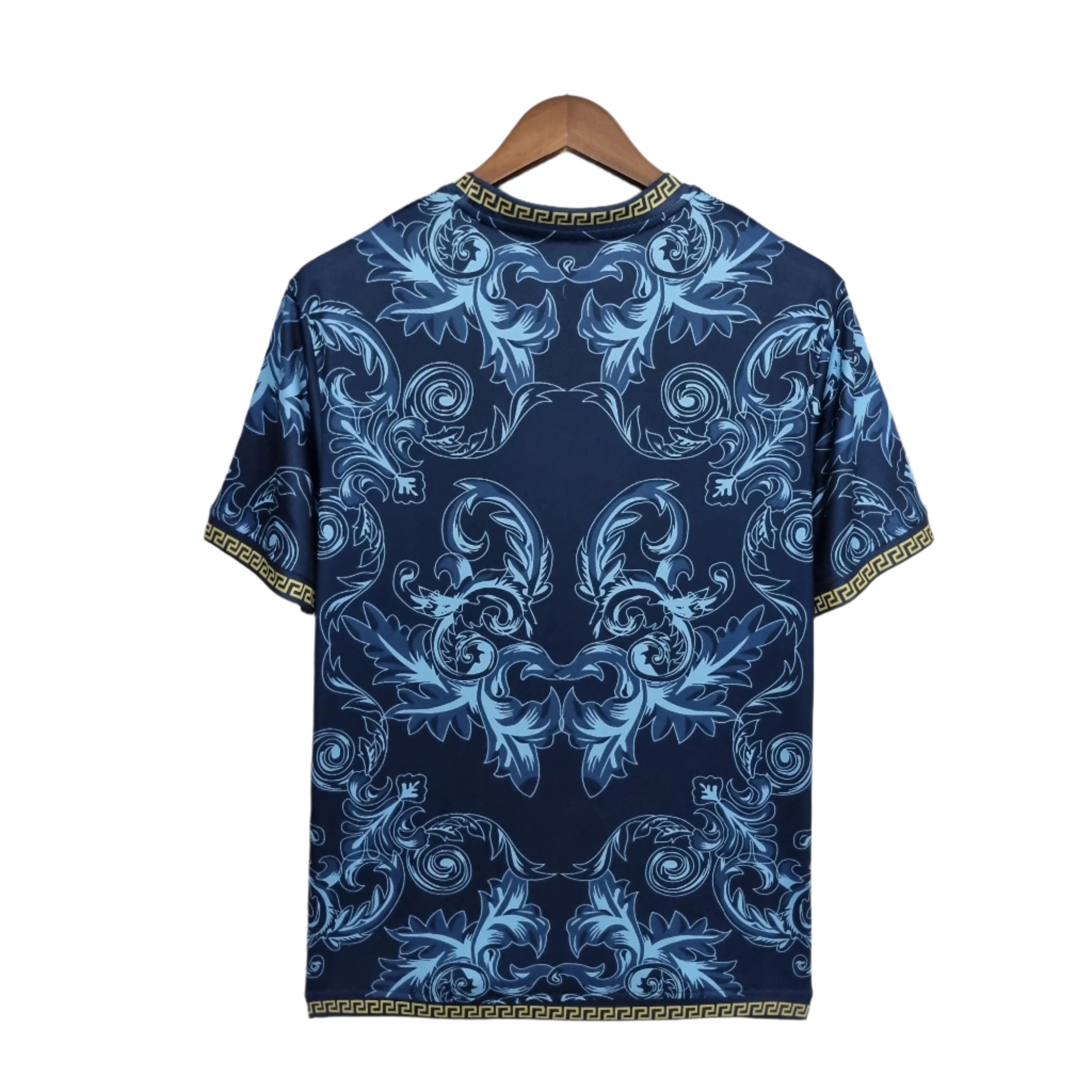 Italy Versace Shirt - Blue Aqua Edition