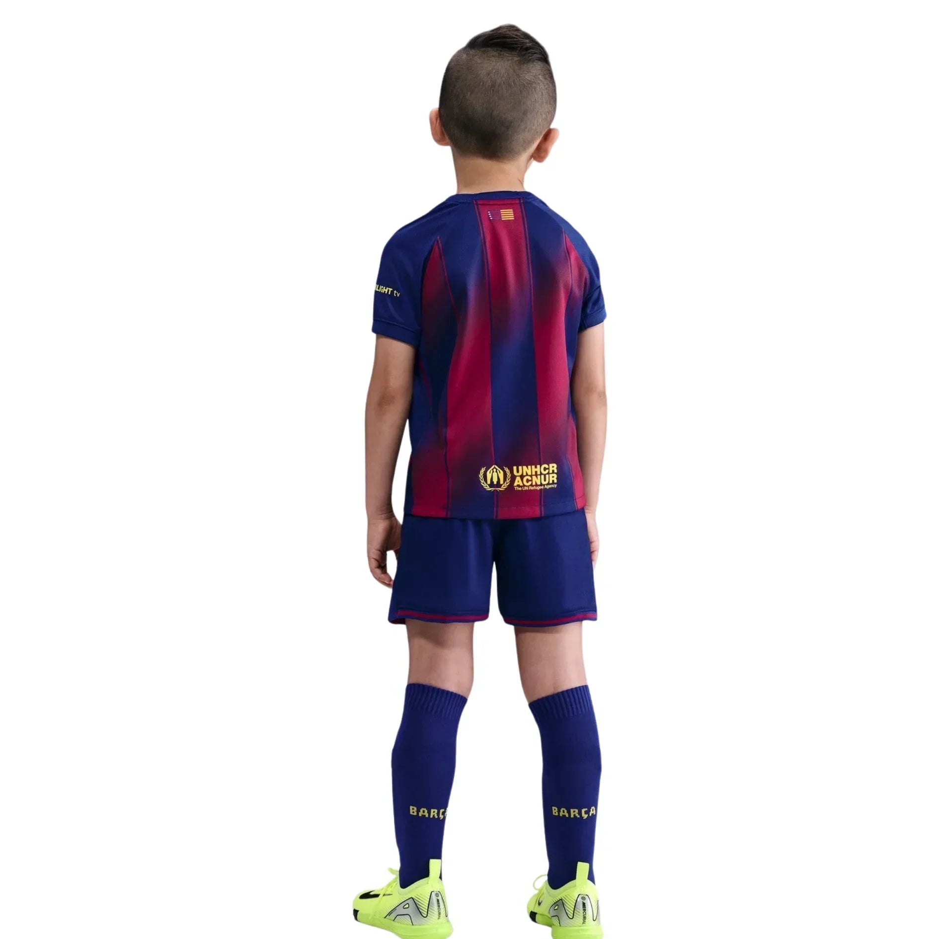 2025-26 FC Barcelona Home Kids Football Kit