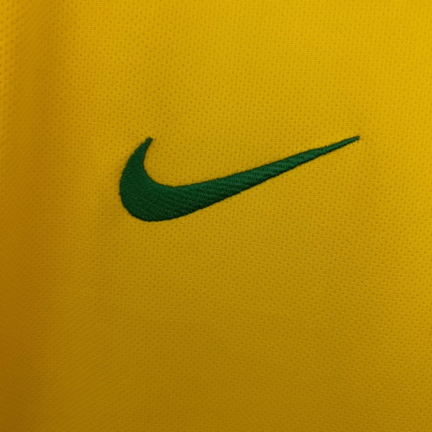 2006 Brazil Retro Home Shirt