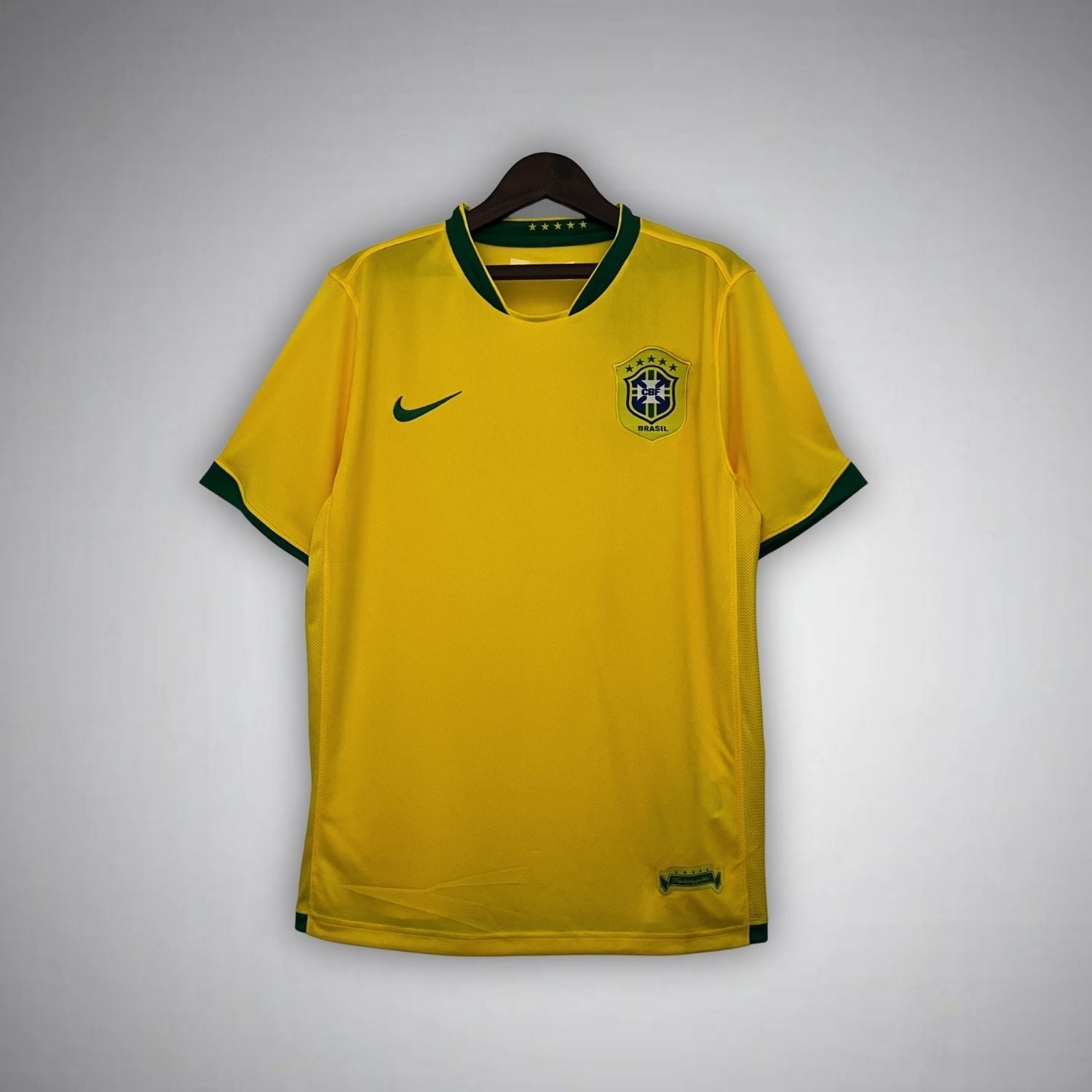 2006 Brazil Retro Home Shirt