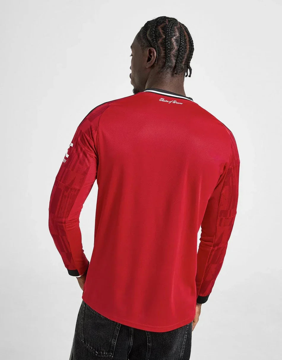 2025/26 Manchester United Long Sleeve Home Shirt
