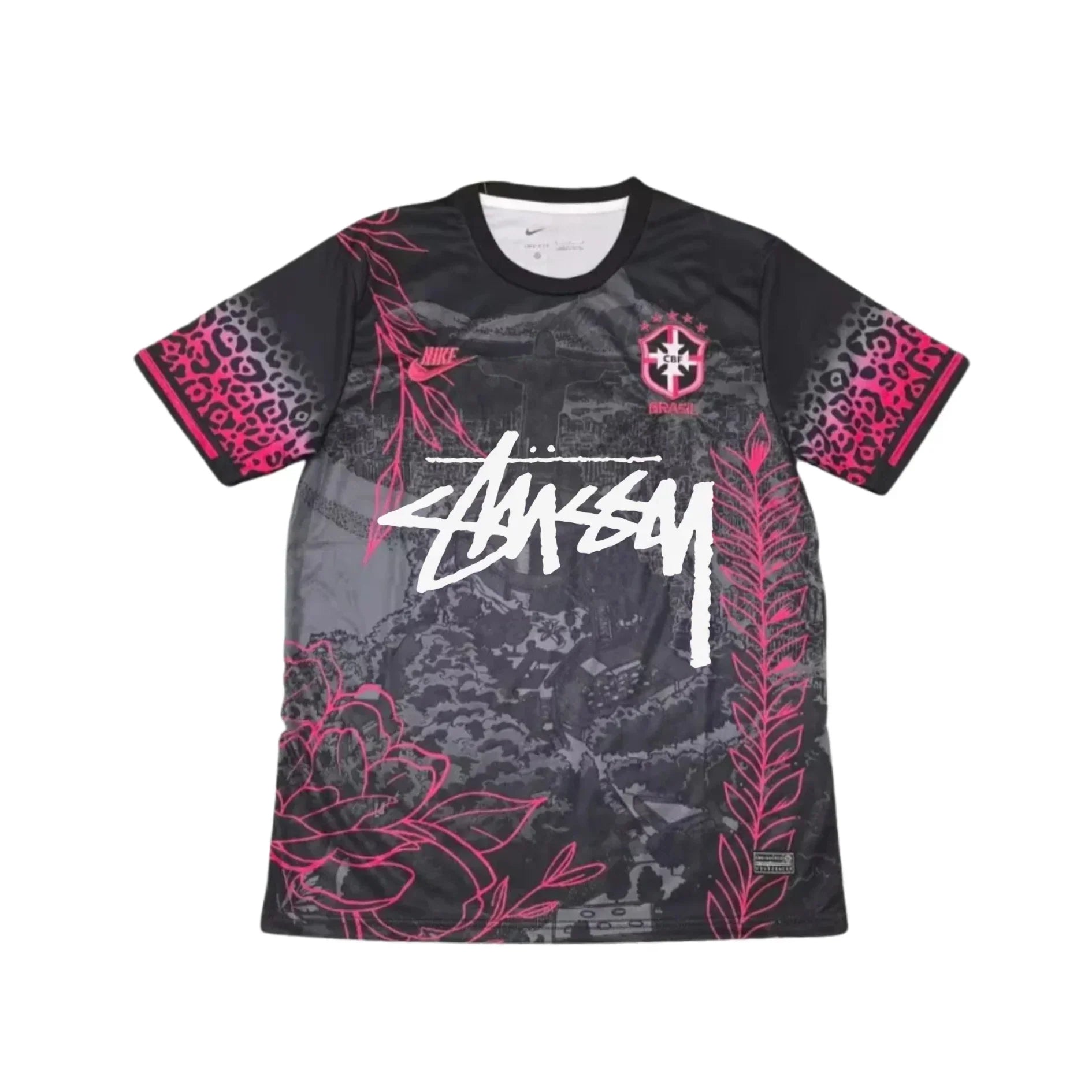 2025/26 Stussy x Brazil Leopard Leo Shirt