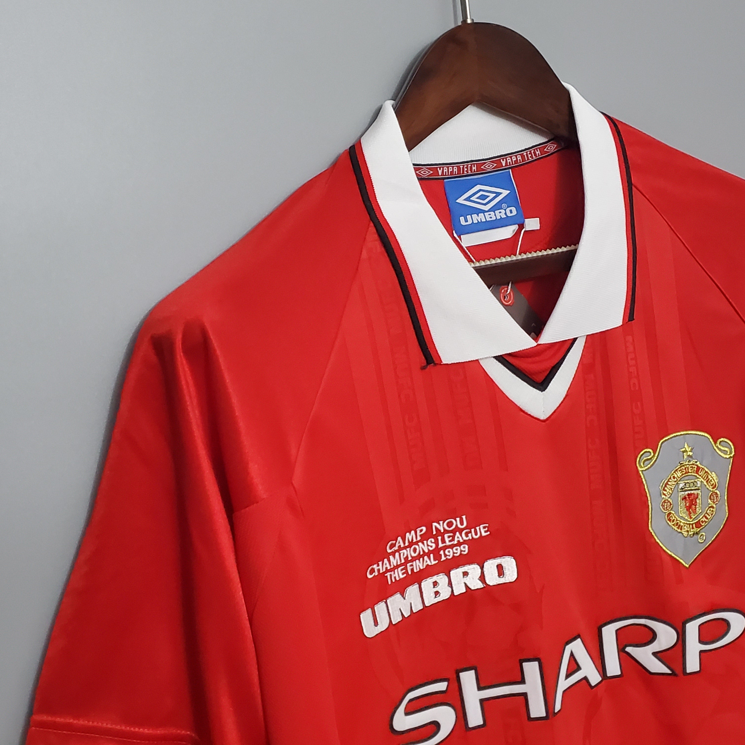 1999/2000 Manchester United Home Retro Shirt Champions League Final