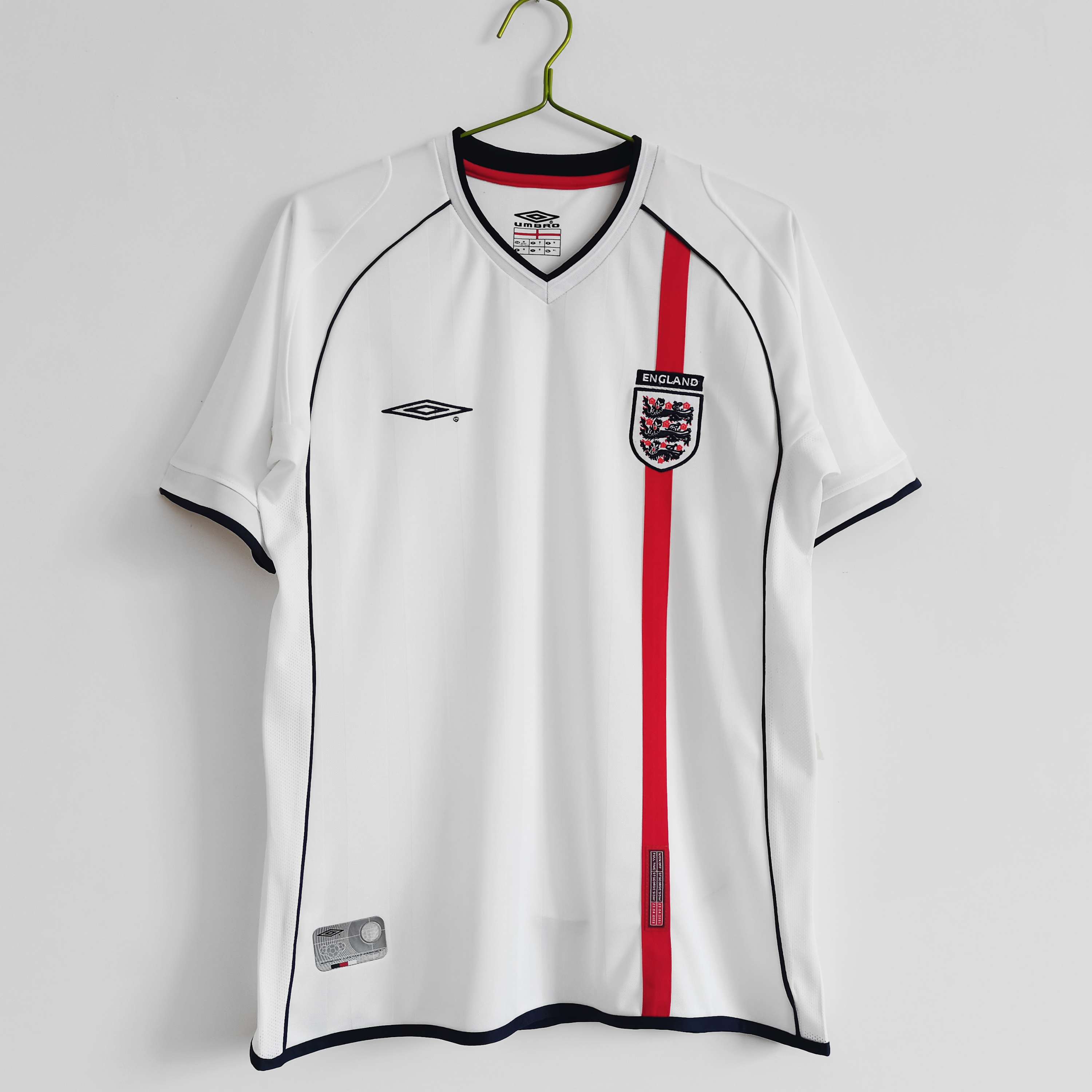 2002 England Home Retro Shirt World Cup