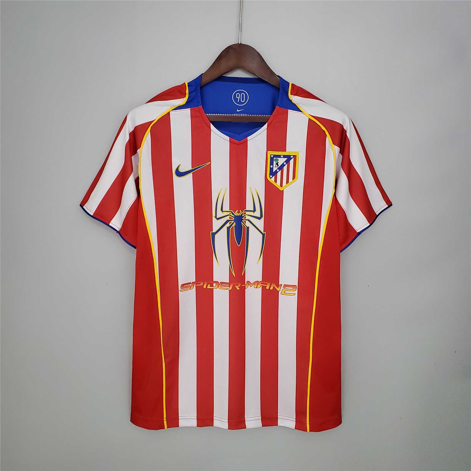 2004/2005 Spiderman Atletico Madrid Home Retro Shirt