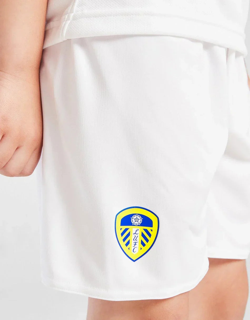 2025-26 Leeds United Home Kids Football Kit
