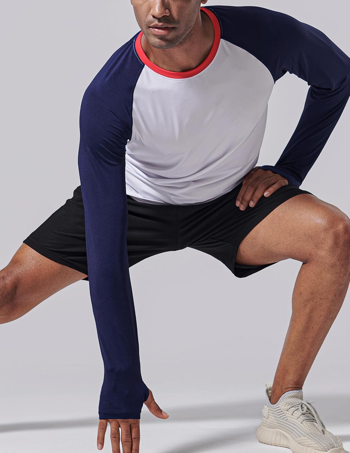 Liberty Imports Men's Athletic Long Sleeve T Shirts with Thumbholes T-Shirt (Pack of 3)